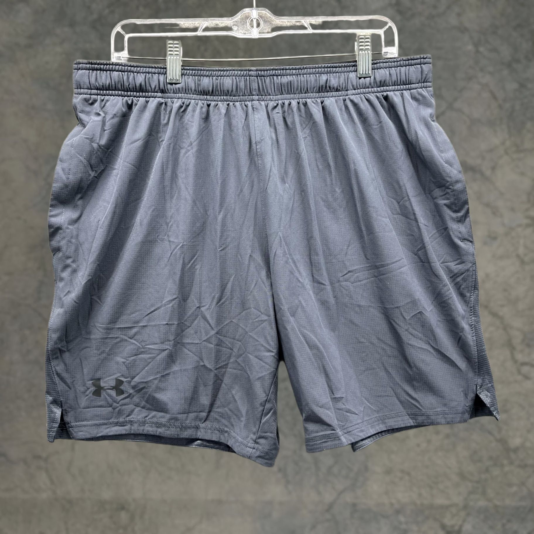 Under Armour Under Armour Shorts Mens XL Gray HeatGear Fitted Running Athletic 8 Inseam Size US 36 / EU 52 - 1 Thumbnail