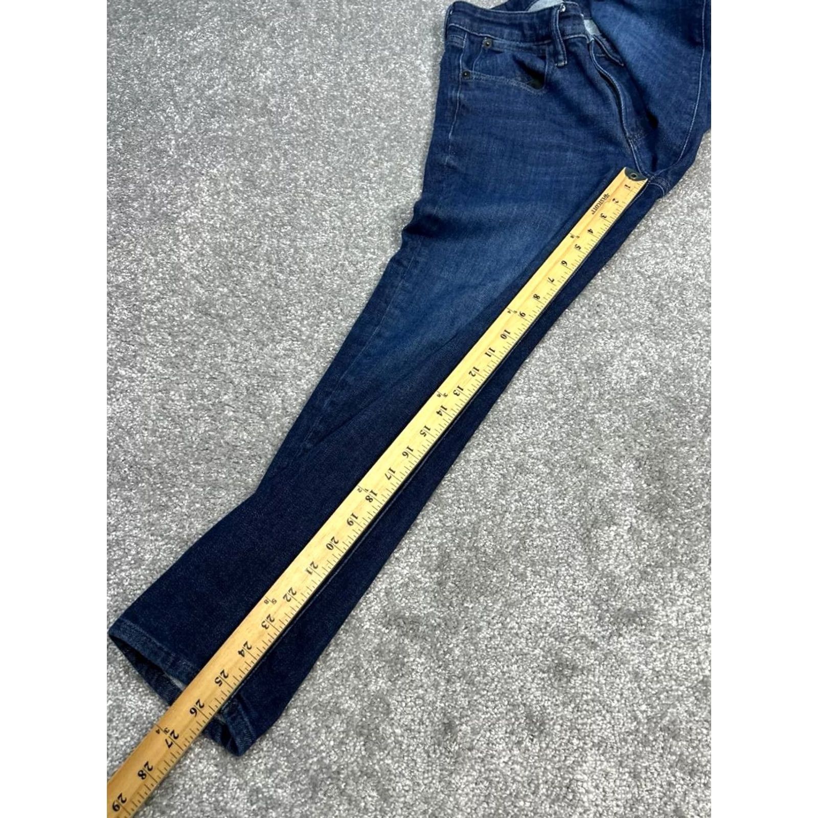 Bonobos Bonobos Jeans Mens 29 Blue Denim Cotton Stretch Low Rise Slim Tapered Leg 28x26 Size US 29 - 5 Thumbnail