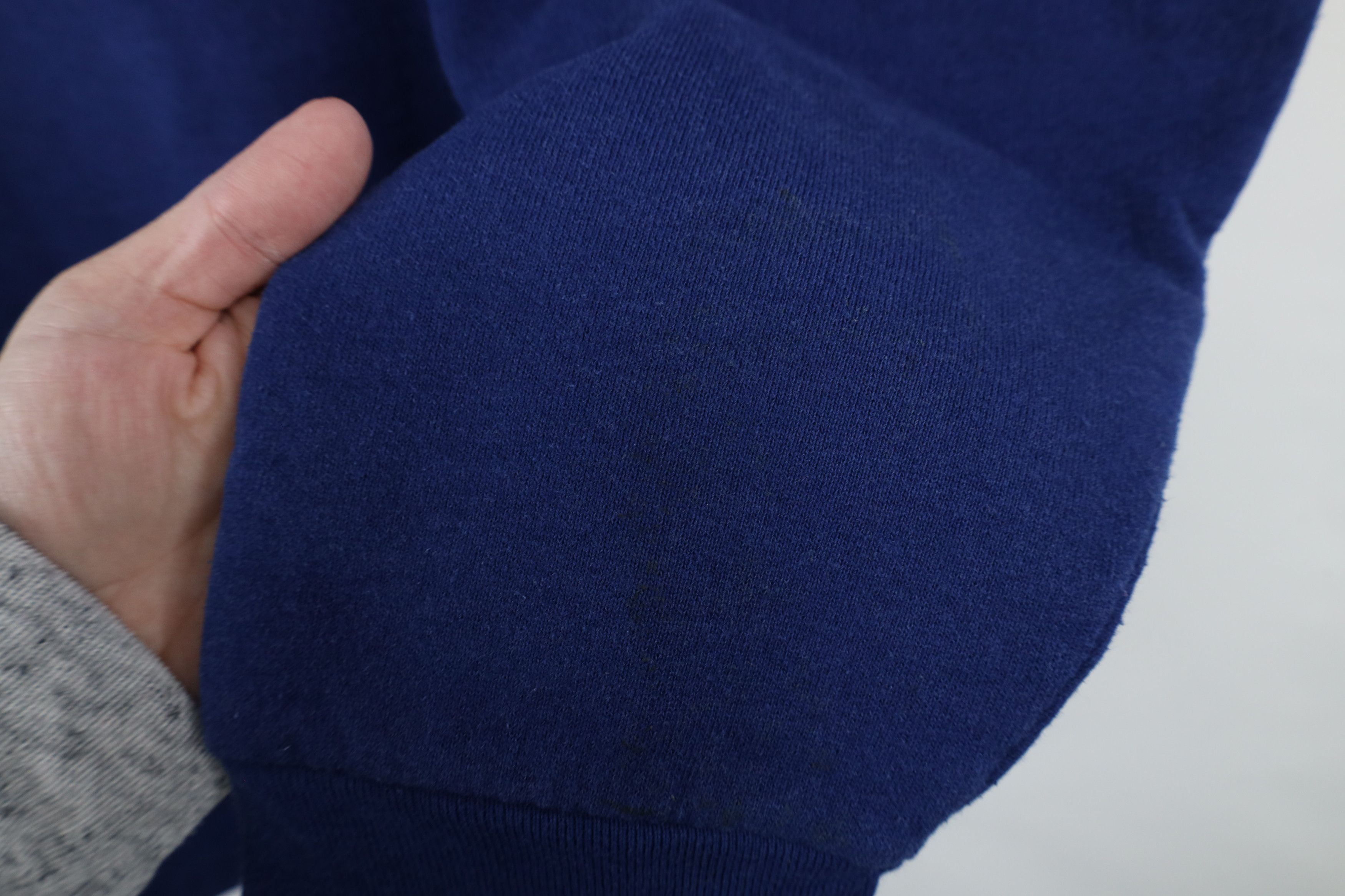 Vintage Vintage 90s Streetwear Blank Heavyweight Sweatshirt Blue USA Size US L / EU 52-54 / 3 - 5 Thumbnail