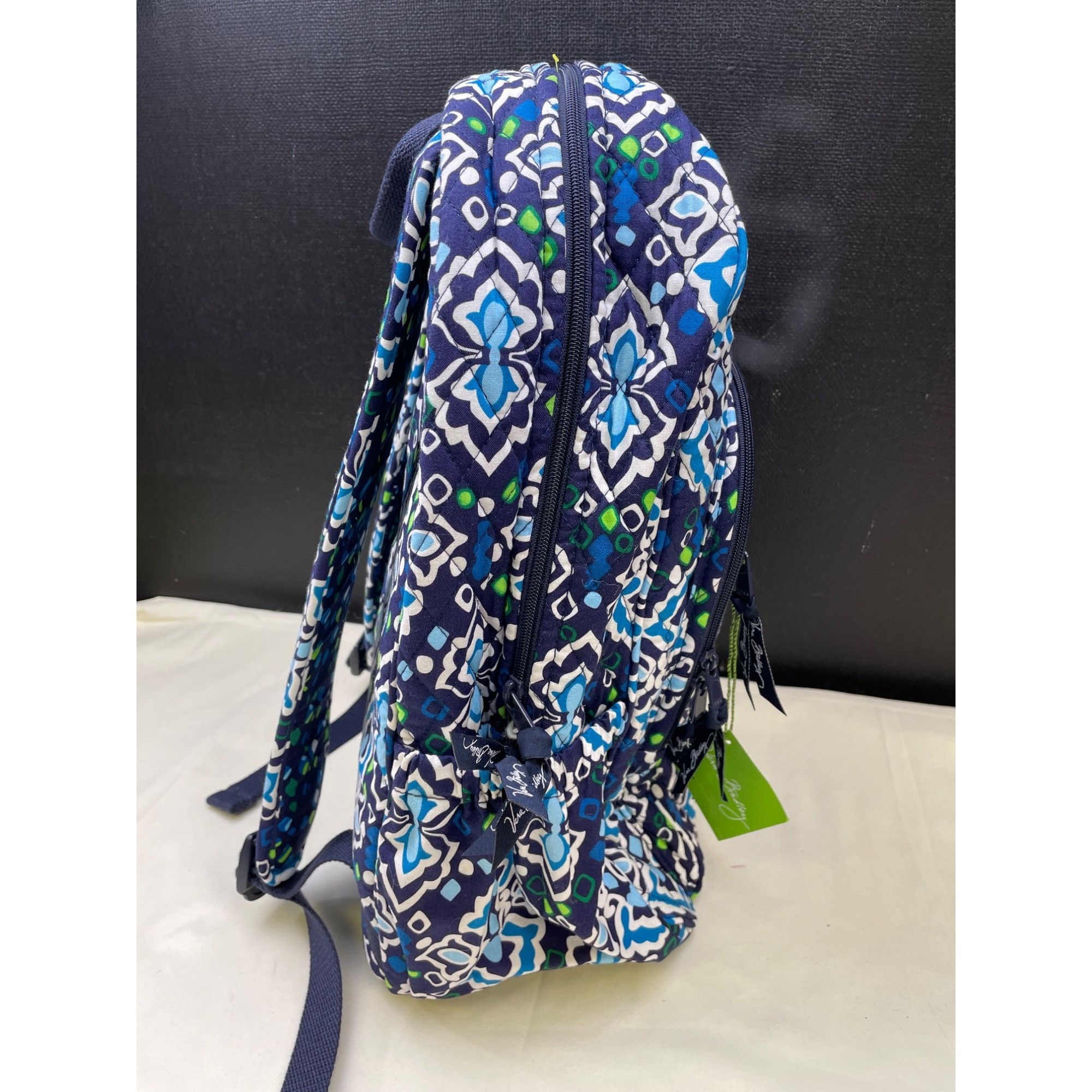 Vera Bradley Vera Bradley Ink Blue Women's Floral Campus Backpack SKU 609 Size ONE SIZE - 5 Thumbnail