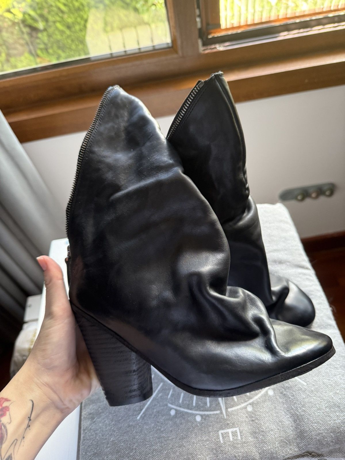 Marsell Marsèll Zampogna Black Leather Boots Size US 6 / IT 36 - 4 Thumbnail