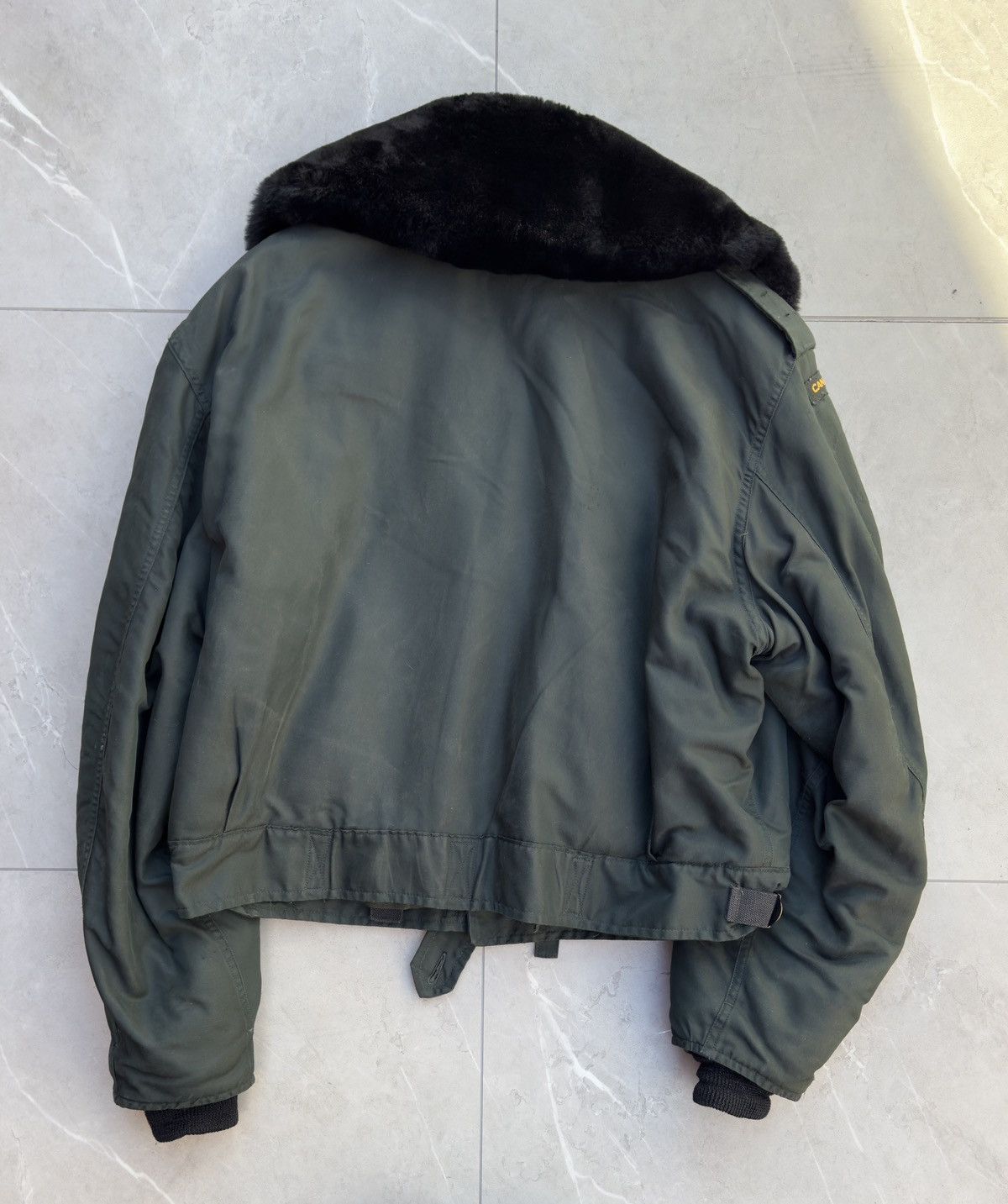 Vintage 1970s Rare Vintage Military Jacket Cropped Fit Size US L / EU 52-54 / 3 - 2 Thumbnail