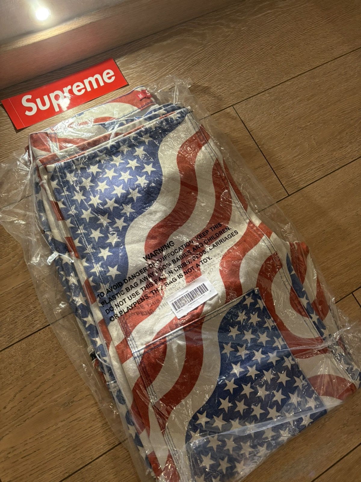 Supreme Flag Double Knee Painter Pant - Size:36 Size US 36 / EU 52 - 6 Thumbnail