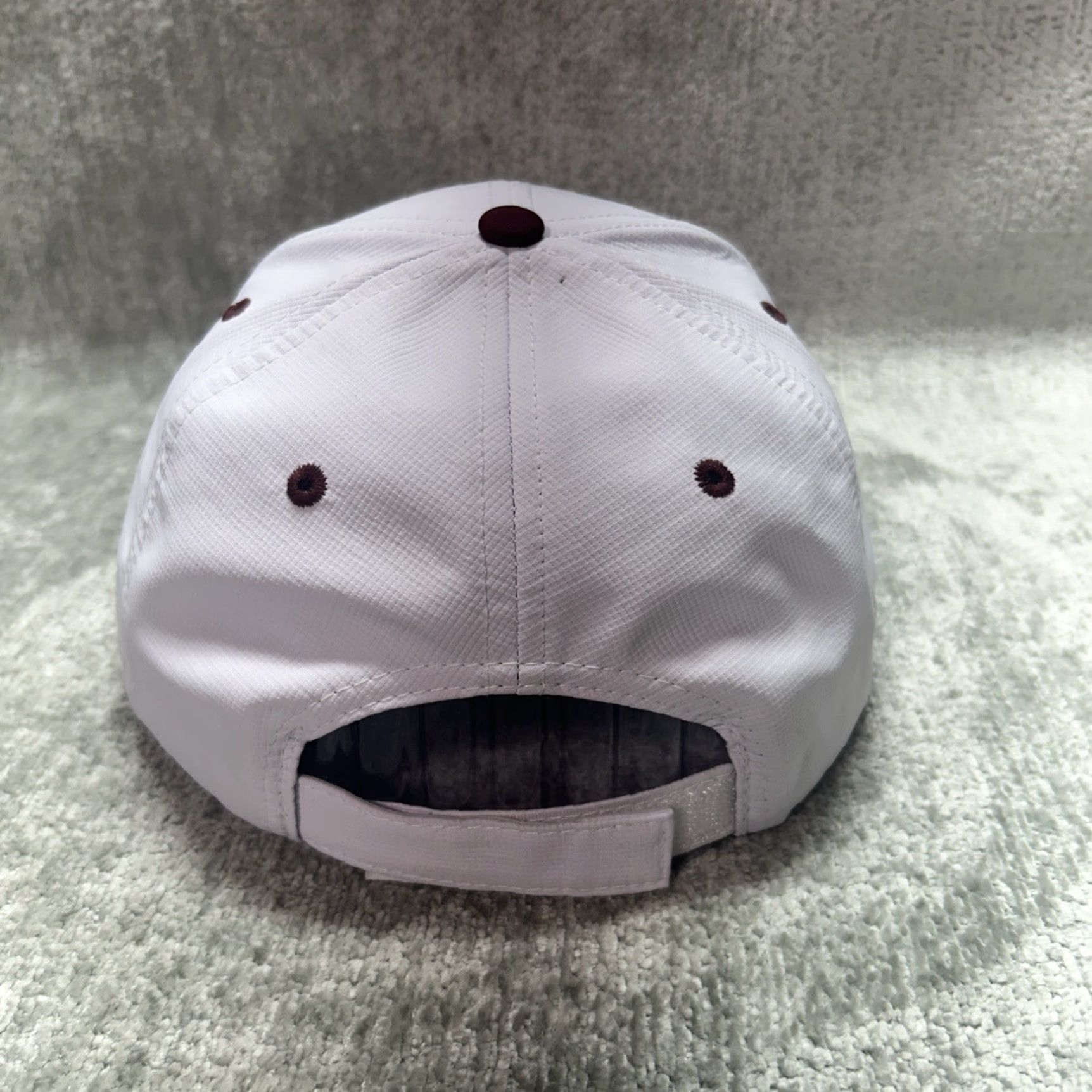 Vintage Hersheys Adjustable Hat OSFM White Baseball Cap Men One Size Solid Adjustable Classic Vintage: No (Ensure concise) Size ONE SIZE - 3 Thumbnail