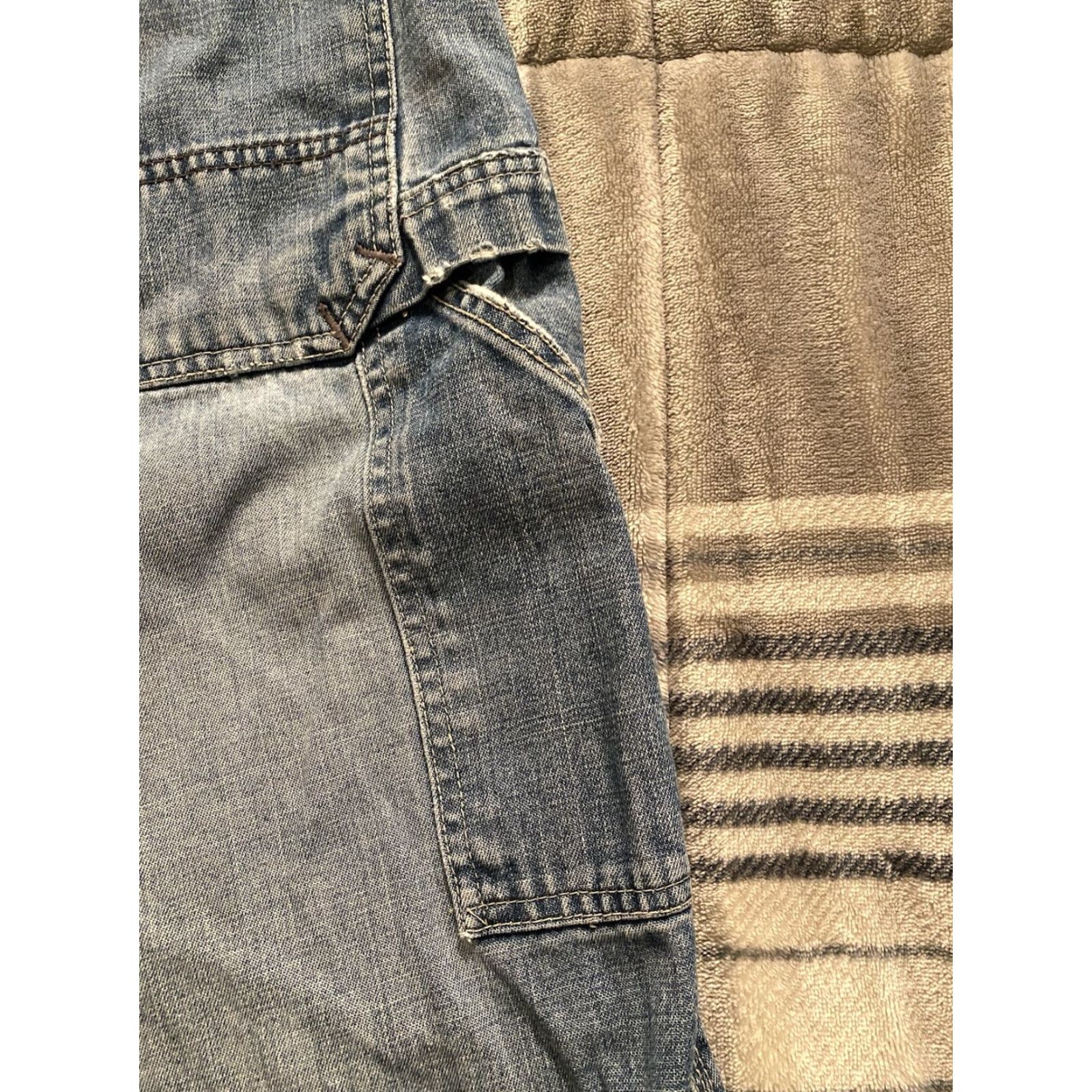 Polo Ralph Lauren VINTAGE Polo Ralph Lauren Jeans Co Baggy Carpenter Jeans Skate Grunge Mens 38x31 90s Hip Hop Denim Blue Urban Wide-Leg Size US M / EU 48-50 / 2 - 5 Thumbnail