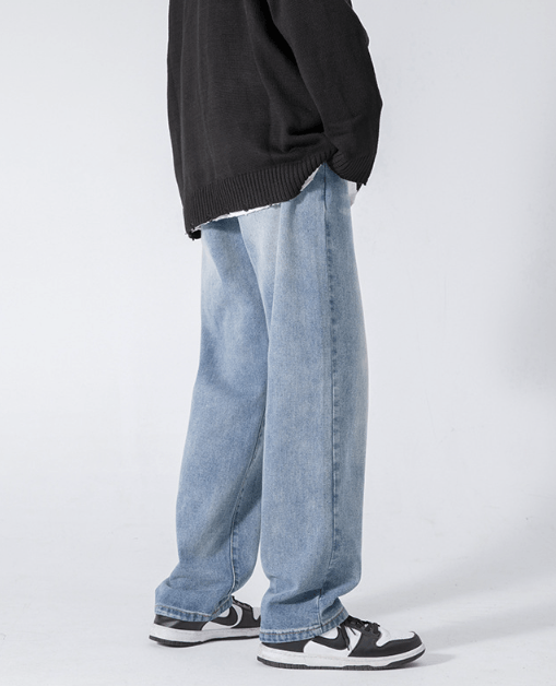 Japanese Brand × Jean High street washed retro loose versatile jeans y2k Size US 32 / EU 48 - 5 Thumbnail