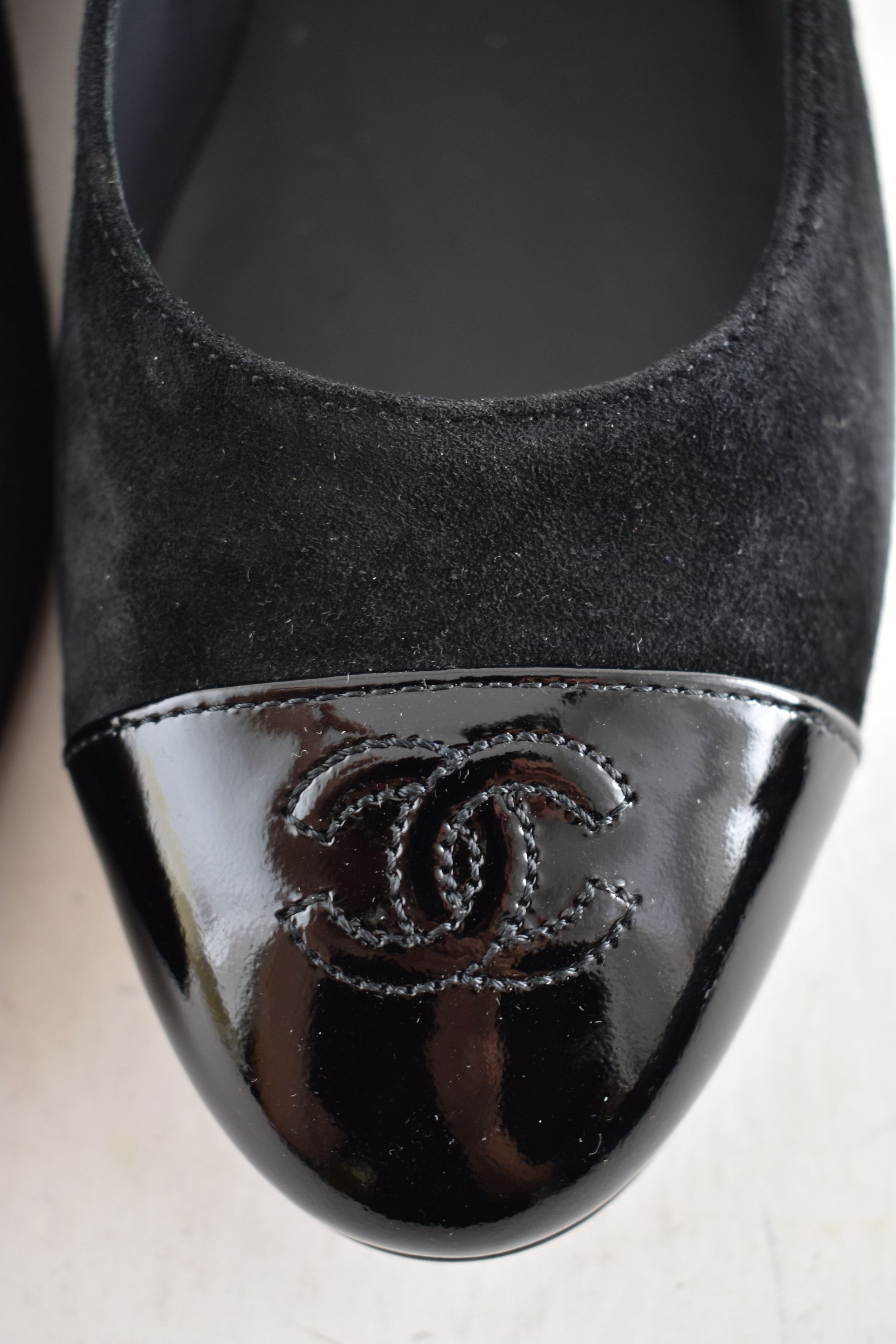 Chanel 24K Patent CC Mary Jane Ankle Strap Ballerina Ballet Flat 40 Size US 10 / IT 40 - 8 Thumbnail