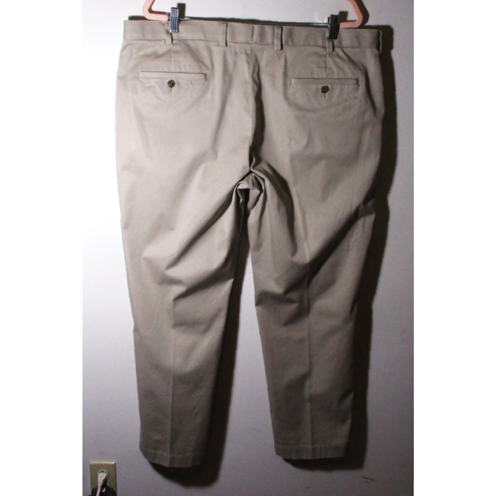 Brooks Brothers BROOKS BROTHERS Tan Advantage Clark Chino Pants Men 42W 30L Regular Straight Flat Front Belt Loops 5-Pocket Cotton Size US 42 / EU 58 - 3 Thumbnail