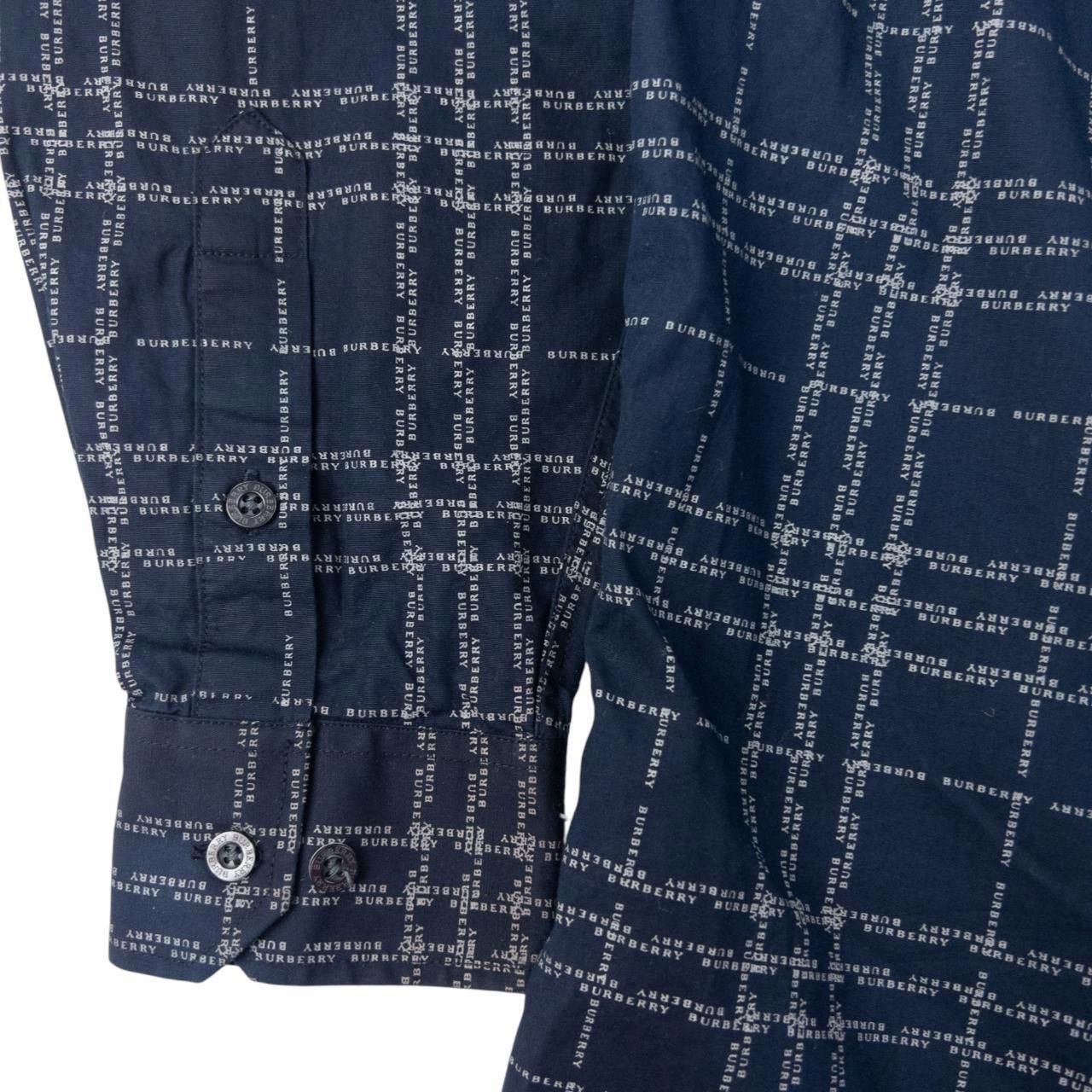 Burberry Vintage Burberry Text Check Long Sleeve Shirt Size M Size US M / EU 48-50 / 2 - 5 Thumbnail