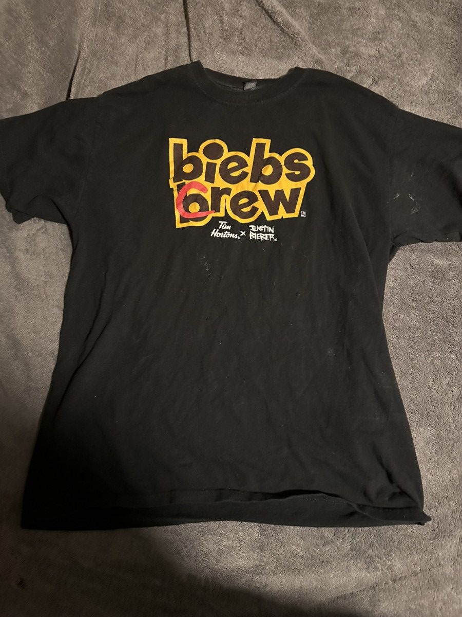 Vintage Tim Hortons x Justin Bieber “Biebs Crew” Shirt Size US L / EU 52-54 / 3 - 1 Thumbnail