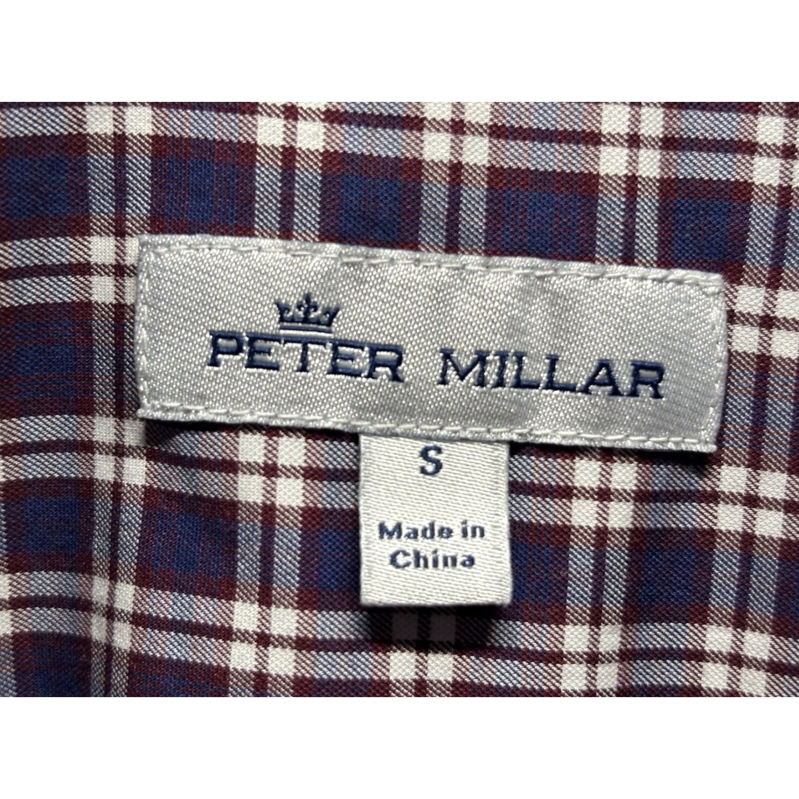 Peter Millar Peter Millar Shirt Men’s Small Blue Check Button-Down Long Sleeve Size S Mens Size US S / EU 44-46 / 1 - 6 Thumbnail
