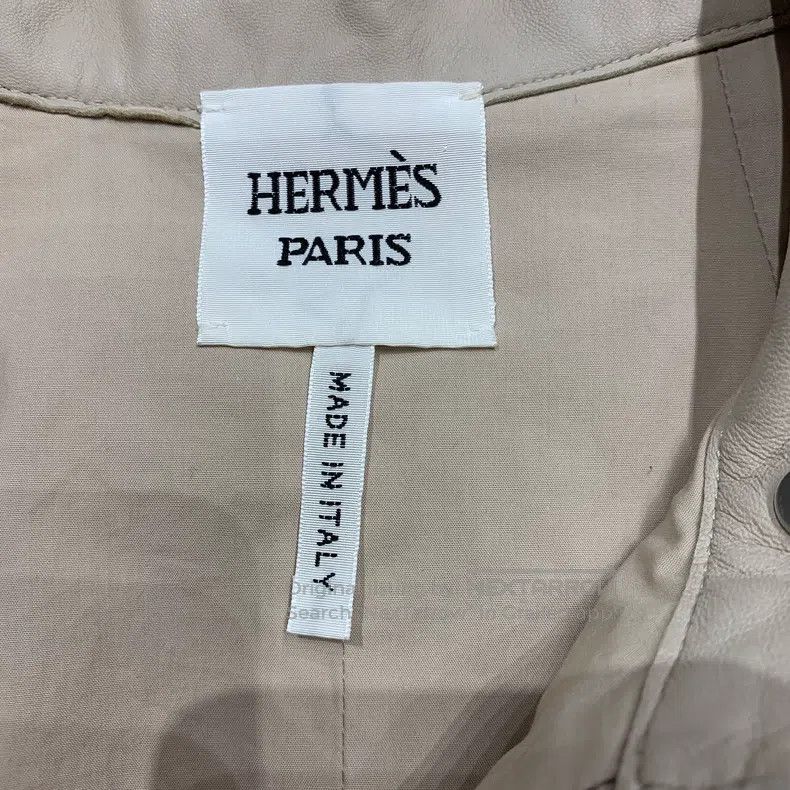 Hermes Hermes Long Leather Jacket - Women's - Light Khaki Size XS / US 0-2 / IT 36-38 - 3 Thumbnail