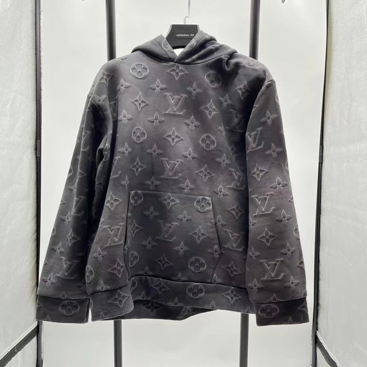 Louis Vuitton Black '2054 Monogram' Hoodie