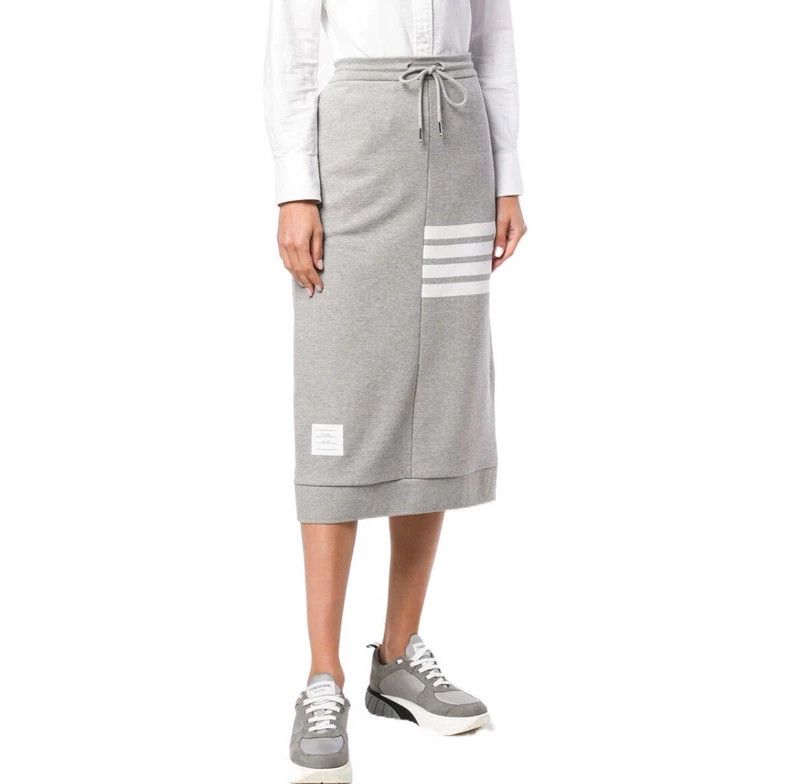 Thom Browne Thom Browne Half length skirt with drawstring. Grey Size XS / US 0-2 / IT 36-38 - 8 Thumbnail