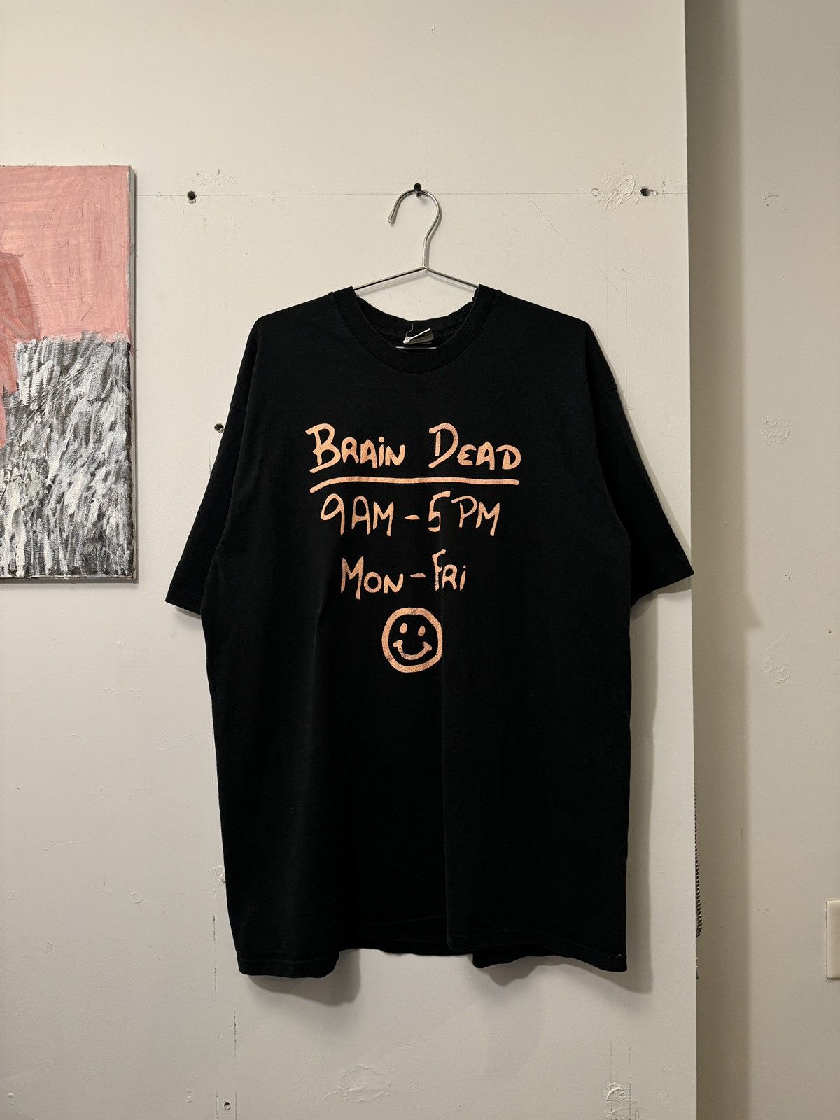 image of Humor x Vintage 90's Braindead Monday To Friday Tee Shirt in Black, Men's (Size 2XL)