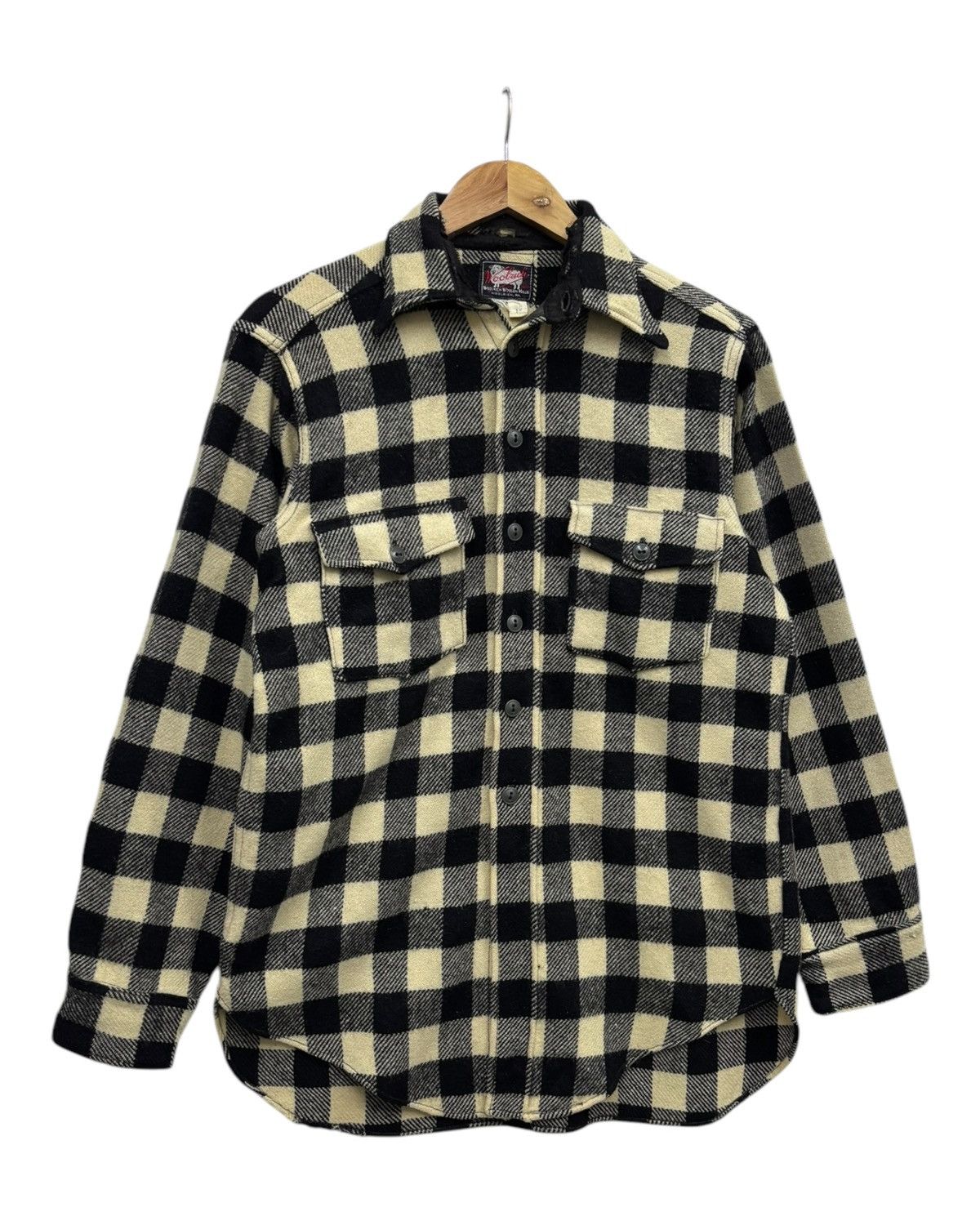 Woolrich Woolen Mills WOOLRICH WOOLEN MILLS 50s CHECKERED WOOL FLANNEL BUTTOP UP Size US M / EU 48-50 / 2 - 2 Thumbnail