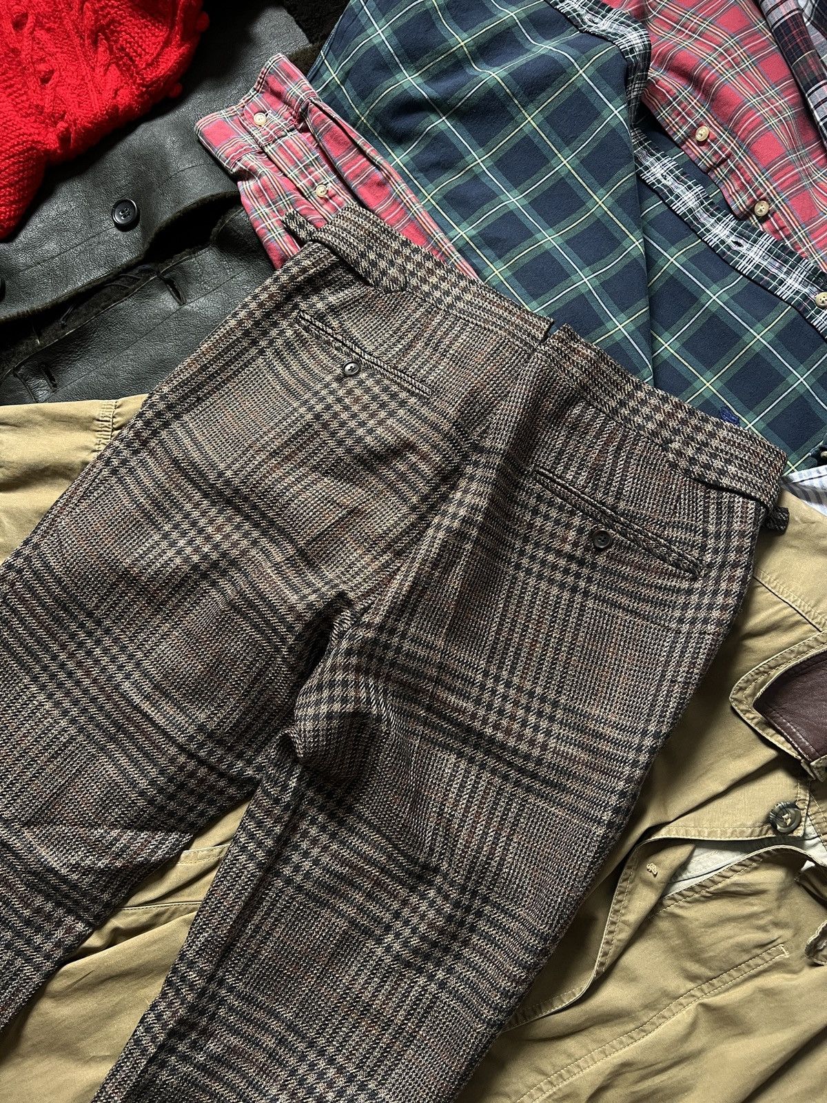 Tom Ford Tom Ford Striped Brown Wool+Silk Pants Trousers Size 28" / US 6 / IT 42 - 6 Thumbnail