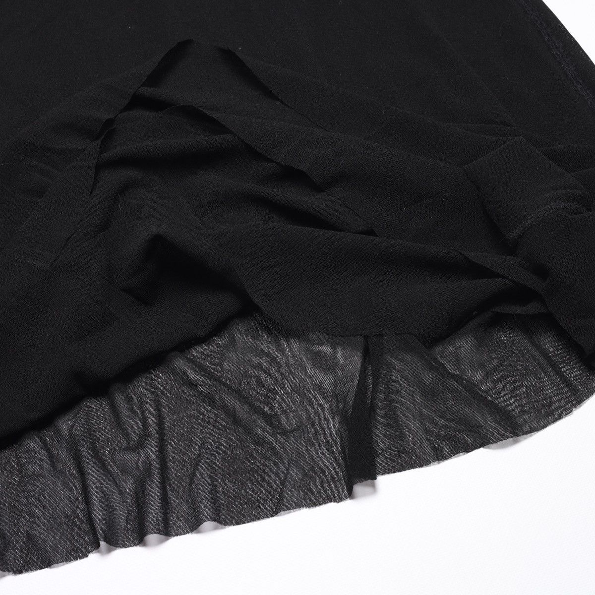 Jean Paul Gaultier Jean Paul Gaultier Vintage Mesh Maxi Long Skirt Black Size 27" / US 4 / IT 40 - 22 Thumbnail