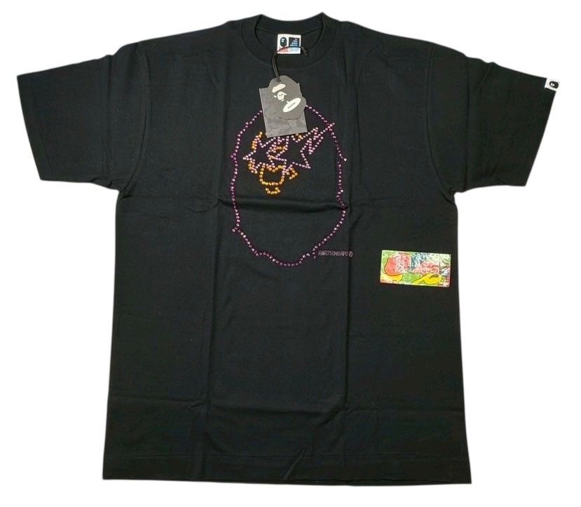 Bape BAPE APE swarovski TEE Black Size US XL / EU 56 / 4 - 1 Thumbnail