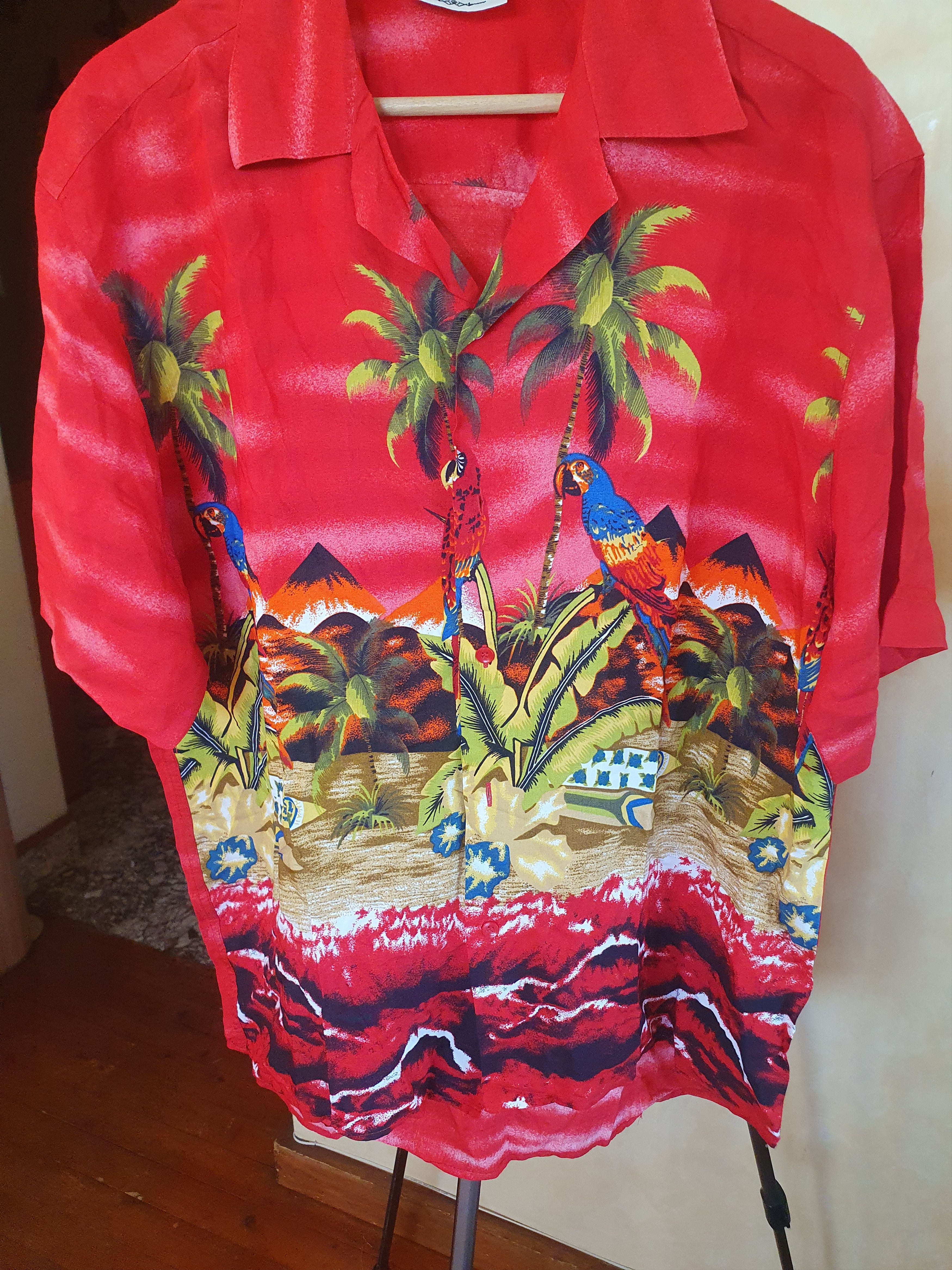 Vintage Mauro Lesandro Vintage Hawaiian Tropical Shirt sz L Size US L / EU 52-54 / 3 - 3 Thumbnail
