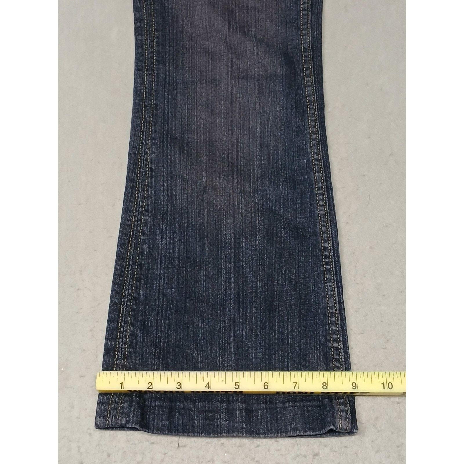 Other Zana Di (14) Y2K Women's Boot Cut Dark Blue Denim Jeans Size 36" / US 14 / IT 50 - 2 Thumbnail