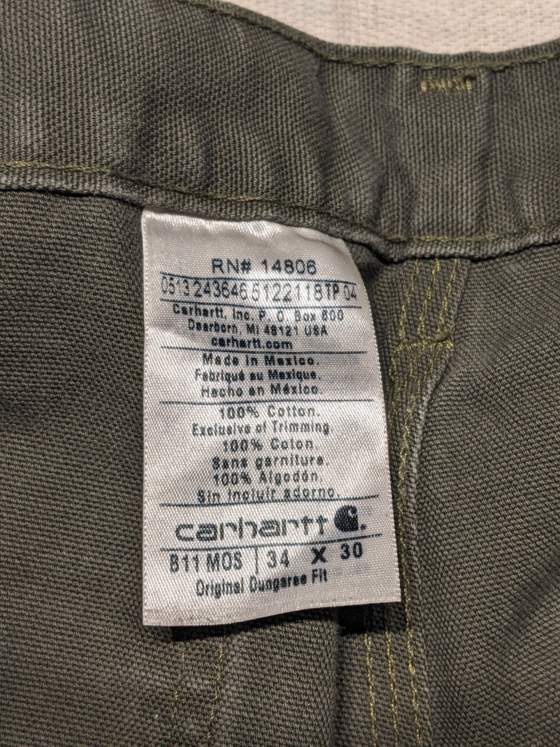 Carhartt Carhartt carpenter canvas pants mens 32 29 Size US 32 / EU 48 - 6 Thumbnail
