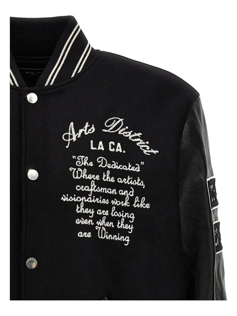 Amiri o1mle0725 Oversized Eagle Varsity Jacket in Black Size US M / EU 48-50 / 2 - 3 Thumbnail