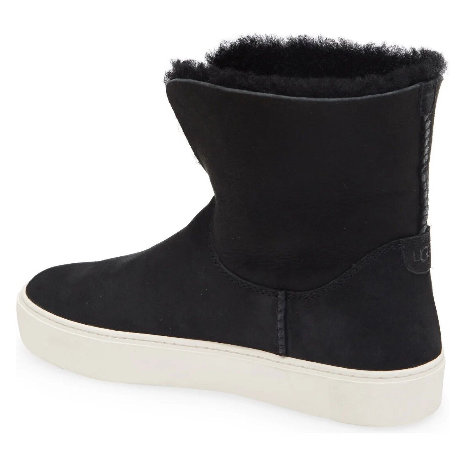 Ugg UGG Women Black Suede Lamb Fur Pull-On Ankle Booties Size 5 Size US 5 / IT 35 - 4 Thumbnail