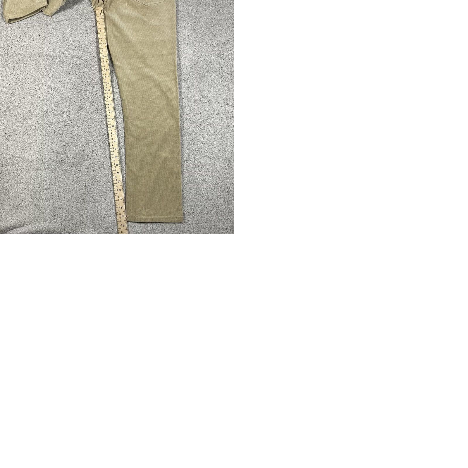 Todd Snyder Todd Snyder Pants Mens 29x30 Beige Corduroy Slim Fit Stretch 5 Pocket Chino Casual Size US 29 - 10 Thumbnail
