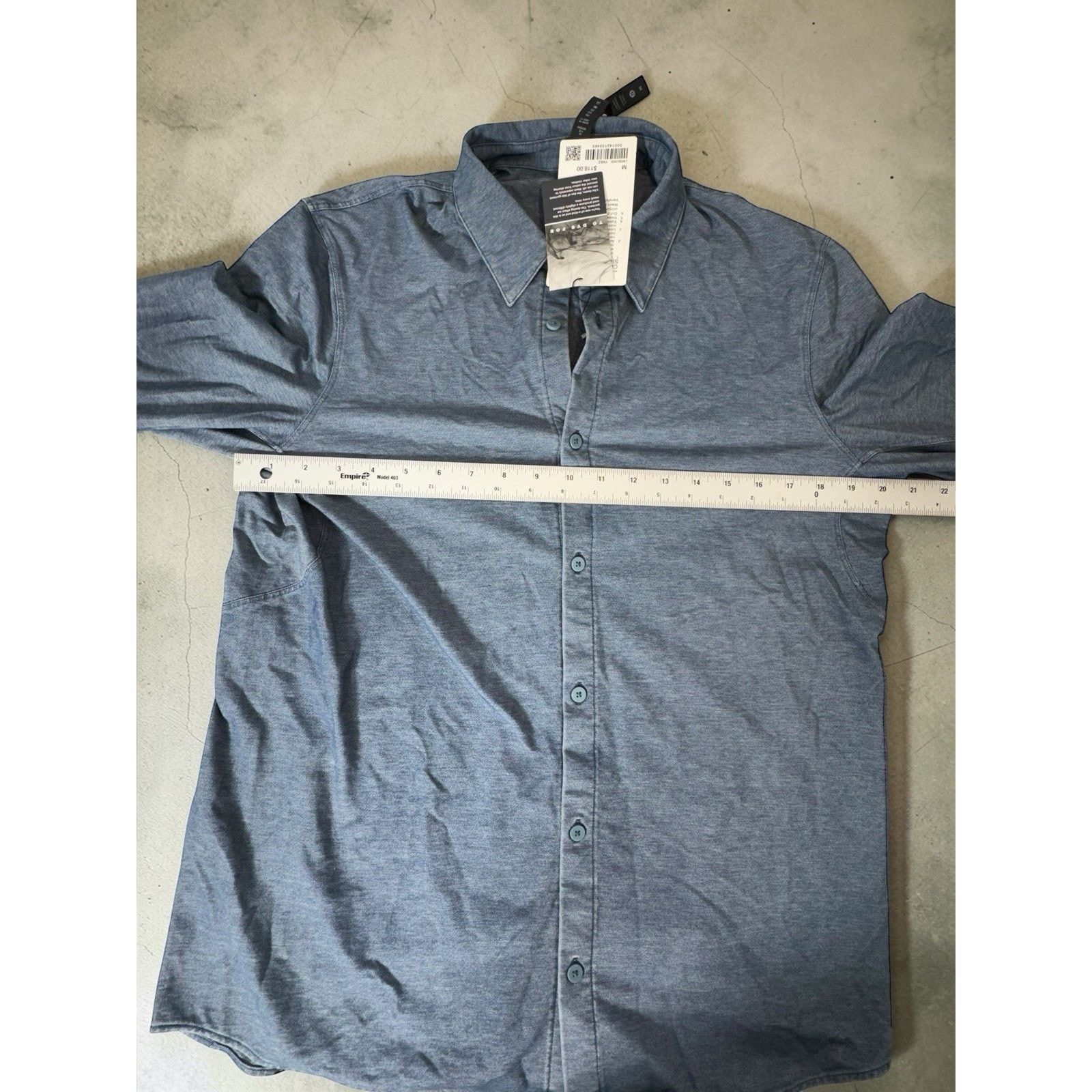 Lululemon Lululemon Men's Commission Shirt Size Medium , Denim Size US M / EU 48-50 / 2 - 2 Thumbnail