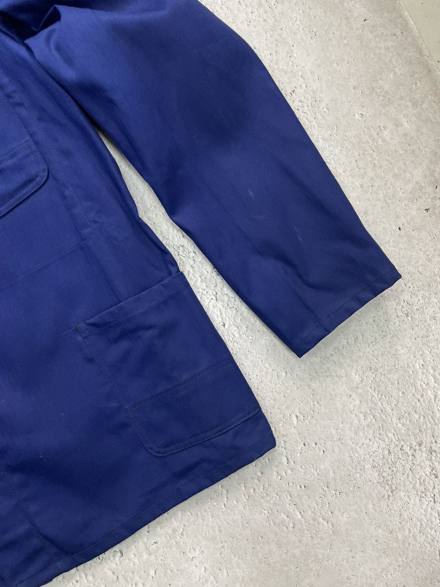Le Laboureur Vintage 70s/80s French Cotton Twill Chore Jacket Indigo Size US XL / EU 56 / 4 - 7 Thumbnail