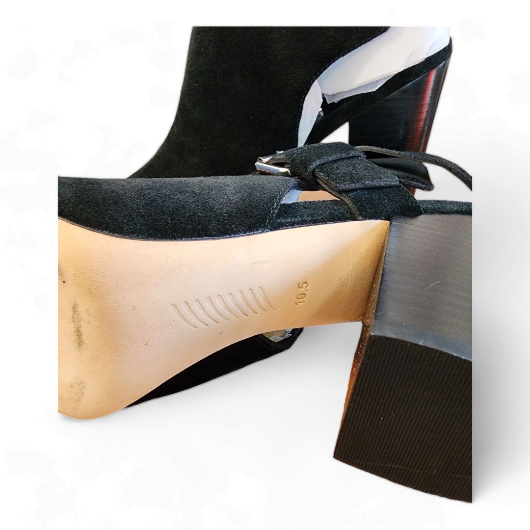 Paige Paige Mimi Black Suede Block Heel Bootie Women's Size 10.5 Size US 10.5 / IT 40.5 - 8 Thumbnail