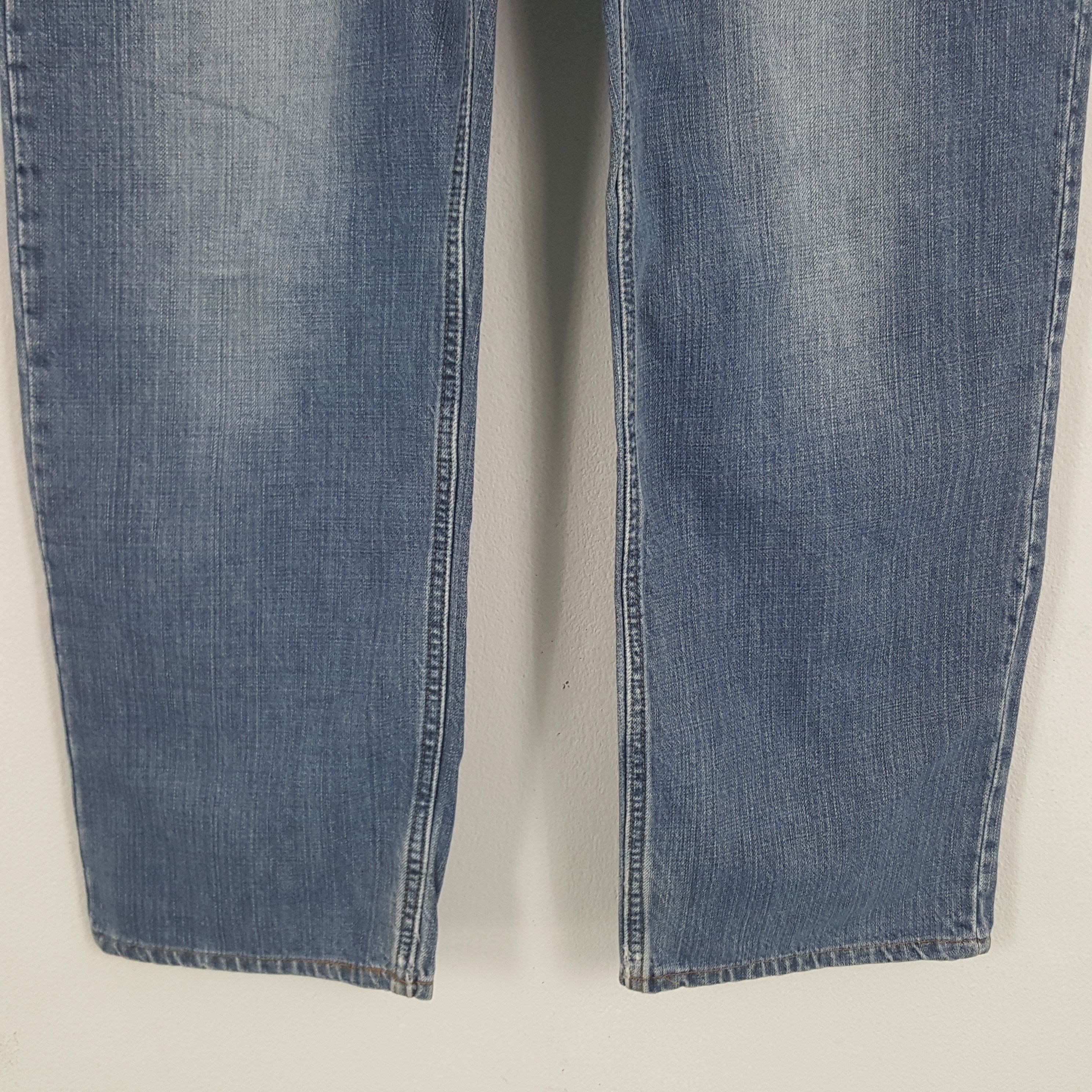 Japanese Brand × Vintage Vintage Karakuri Tamashii Japan Embroidery Flower Denim Jean Size US 33 - 3 Thumbnail