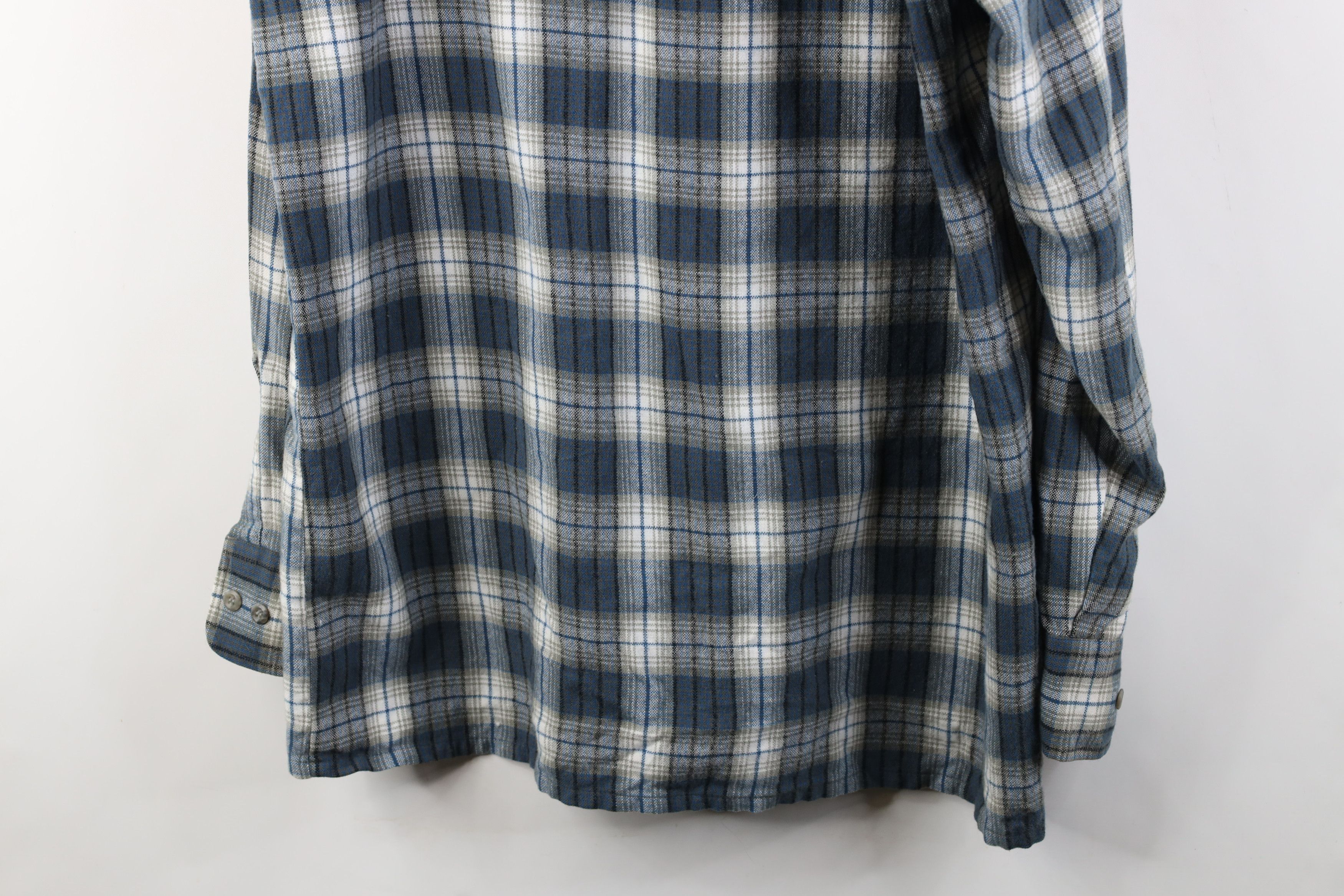 Vintage Vintage 70s Streetwear Knit Collared Button Shirt Plaid Size US L / EU 52-54 / 3 - 13 Thumbnail