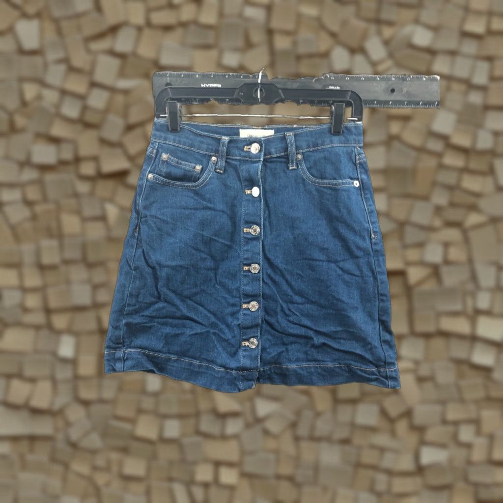 Gap Gap A-Line Midi Skirt Womens Size 27 Medium Wash Blue Size 27" / US 4 / IT 40 - 1 Thumbnail
