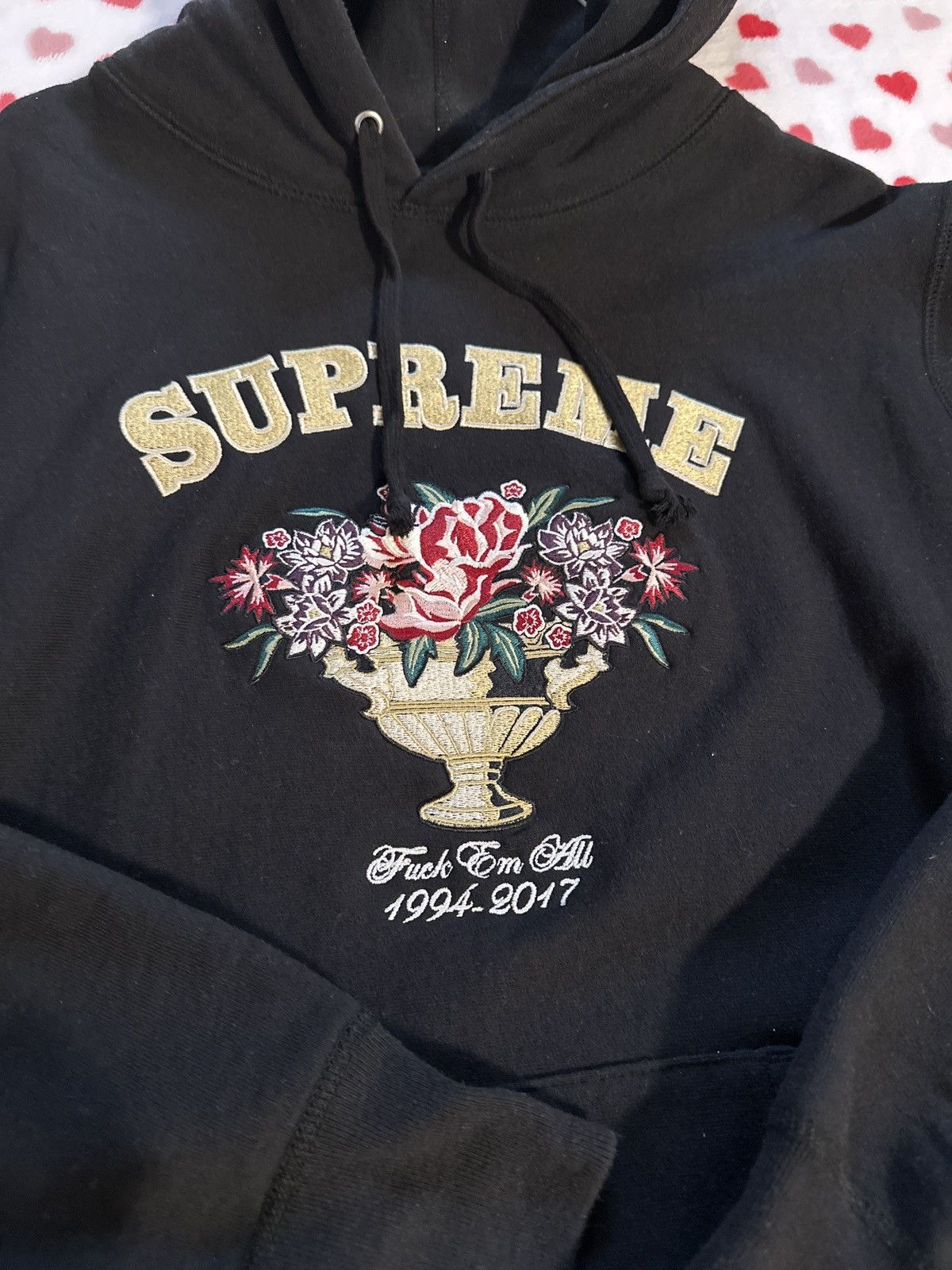 Supreme FW 17 f*** em all black hoodie Size US S / EU 44-46 / 1 - 4 Thumbnail