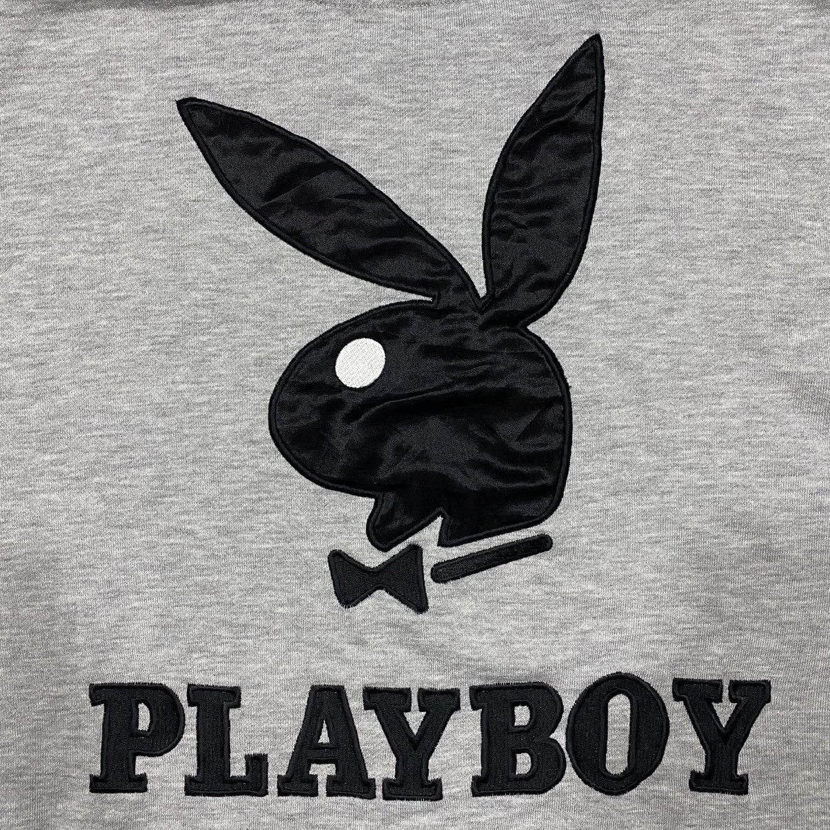 Playboy × Vintage Vintage Y2K Distressed PLAYBOY Big Logo Sweatshirt Size US M / EU 48-50 / 2 - 11 Thumbnail