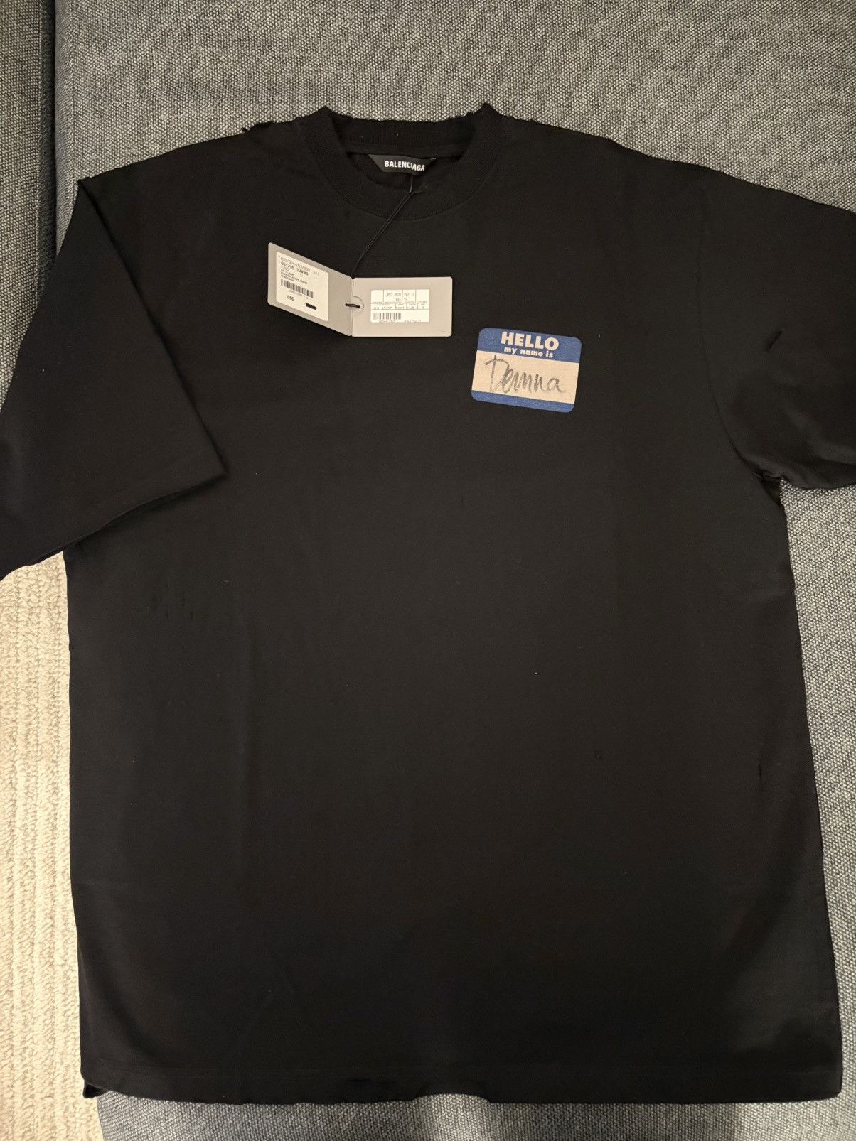 Balenciaga Balenciaga “Hello My Name is Demna” T-shirt Size US S / EU 44-46 / 1 - 6 Thumbnail