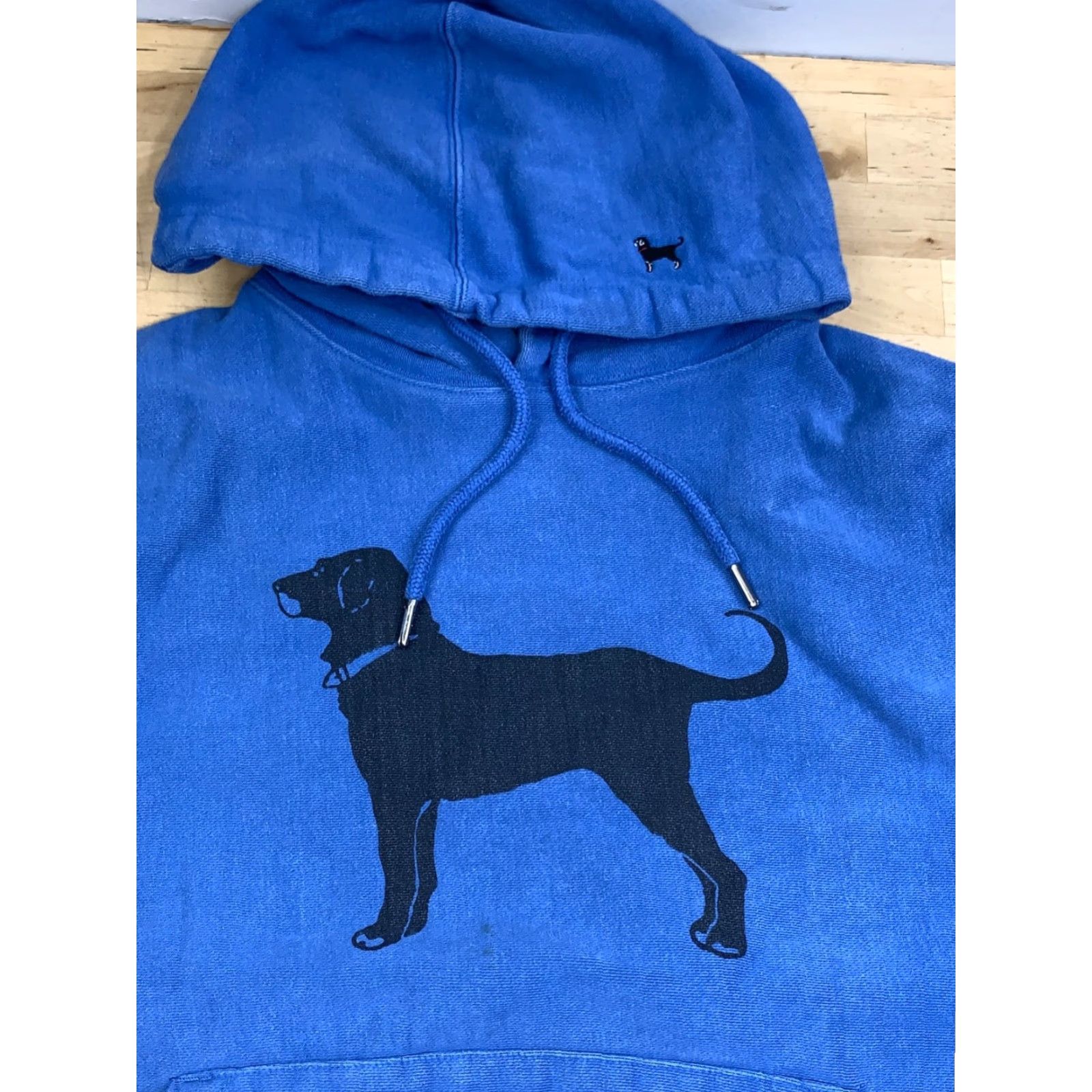 Vintage The Black Dog Hoodie Mens XS Blue Oversized Pullover Logo Heavy 11993 Size US XS / EU 42 / 0 - 3 Thumbnail