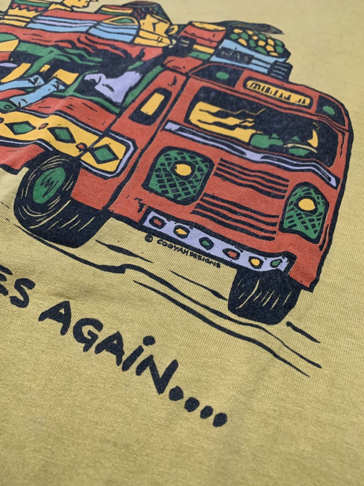 Vintage Trashed Sun Faded Vintage Cooya Reggae Rastafari T Shirt Size US XL / EU 56 / 4 - 3 Thumbnail