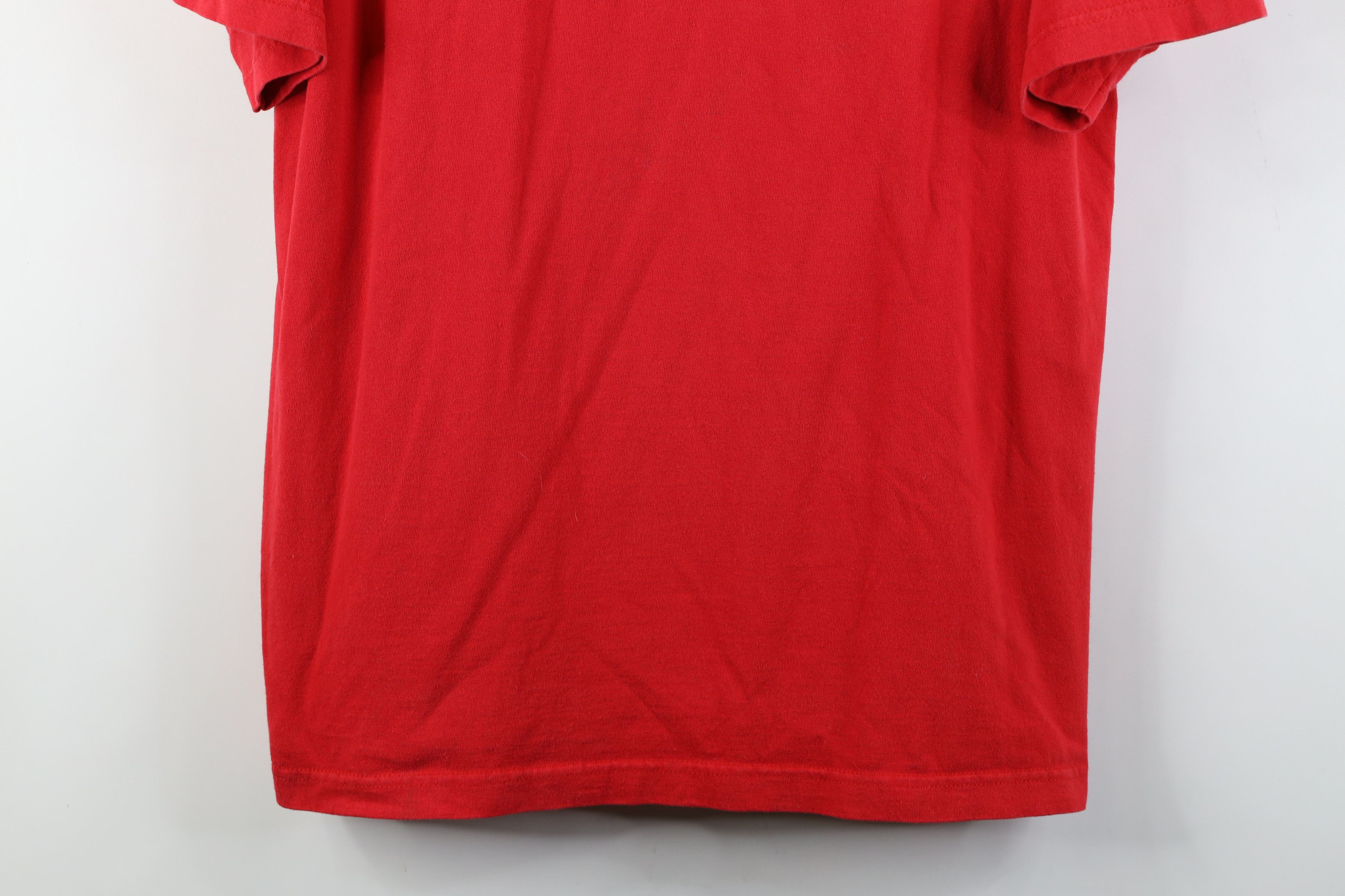Ccm Vintage 90s CCM Spell Detroit Red Wings Hockey T-Shirt Red Size US XL / EU 56 / 4 - 3 Thumbnail