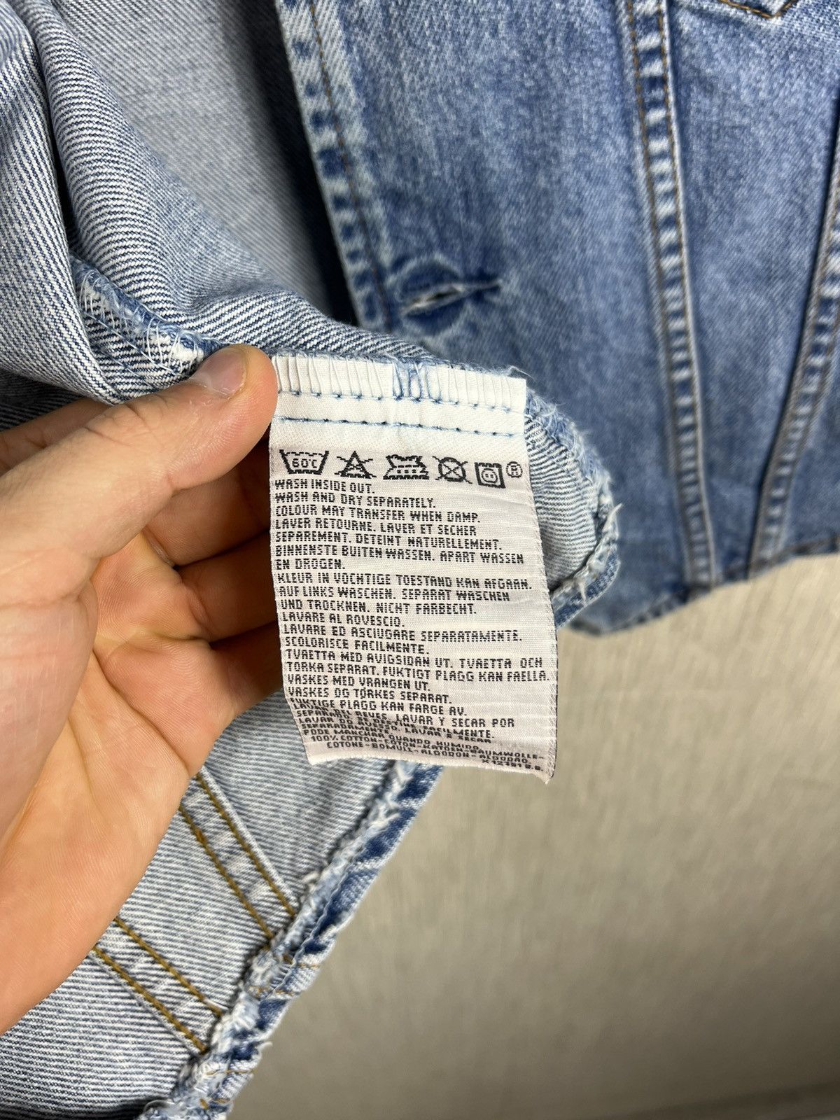 Levi's × Levi's Vintage Clothing × Vintage Vintage 80s Levi’s denim vest jacket sleeveless orange tab Size US L / EU 52-54 / 3 - 14 Thumbnail