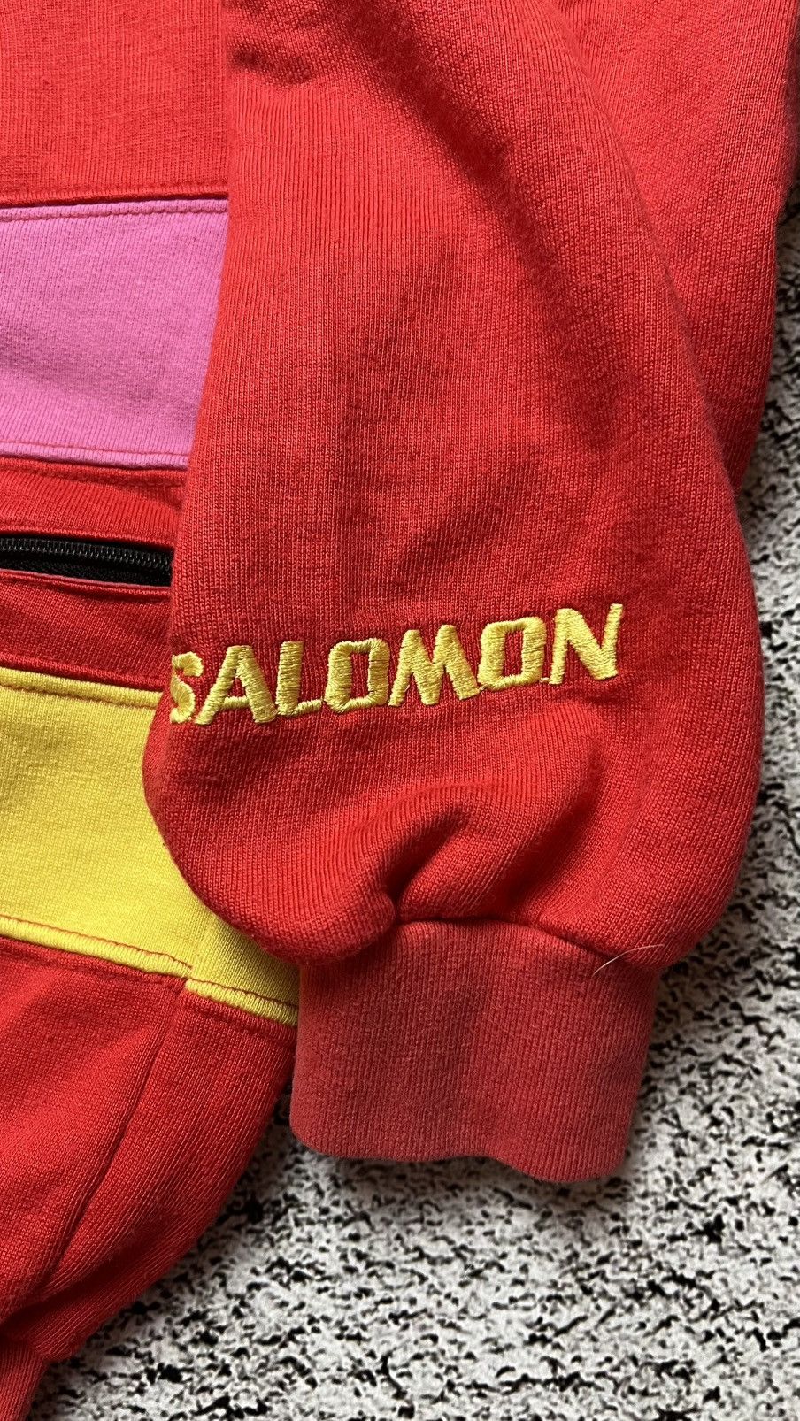 Salomon × Vintage Rare Vintage 80's Salomon Equipe Bright Zip Sweatshirt Size US M / EU 48-50 / 2 - 4 Thumbnail