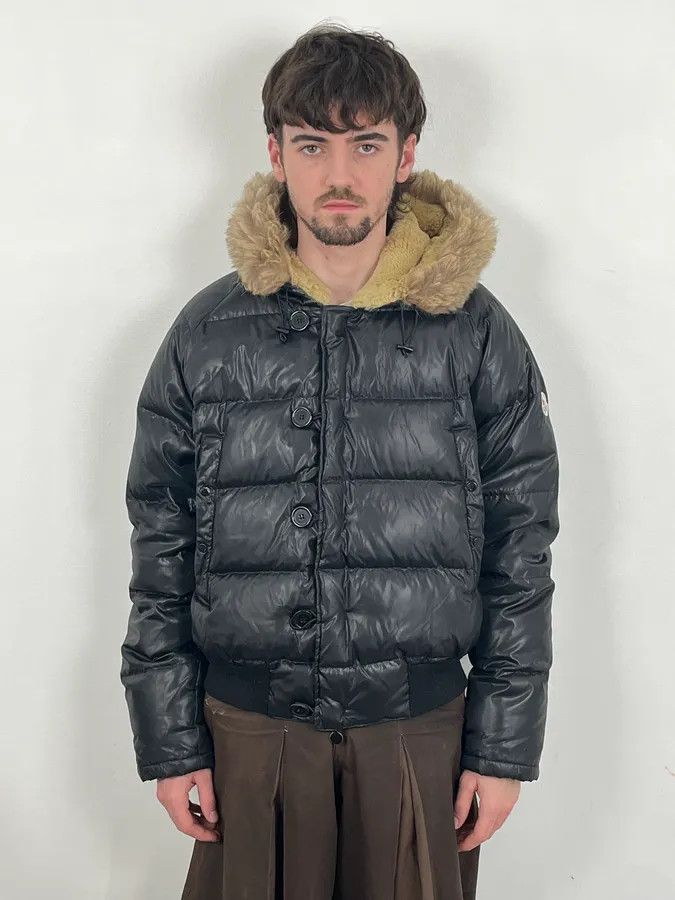 Moncler Moncler Fur Hooded Black Puffer Bomber Jacket Size US M / EU 48-50 / 2 - 2 Thumbnail