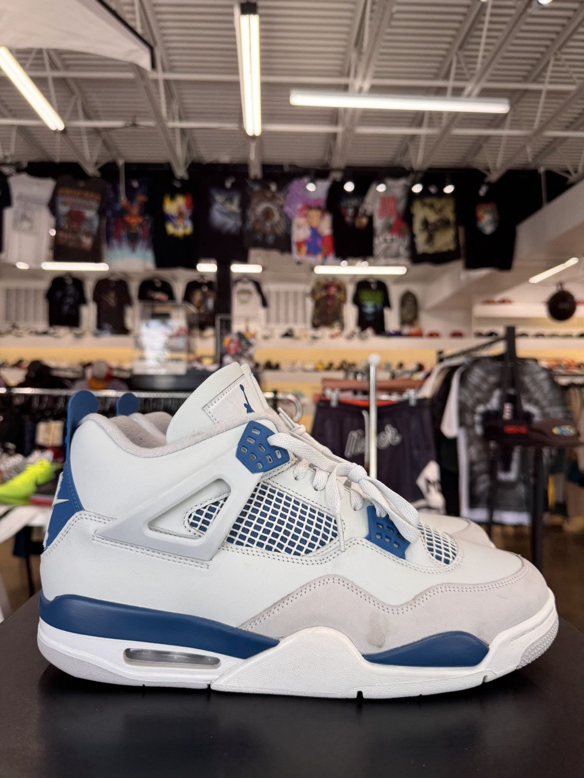 Jordan Brand Air Jordan 4 Retro Military Blue Size 13 (2024) - No Box+ Size US 13 / EU 46 - 6 Thumbnail