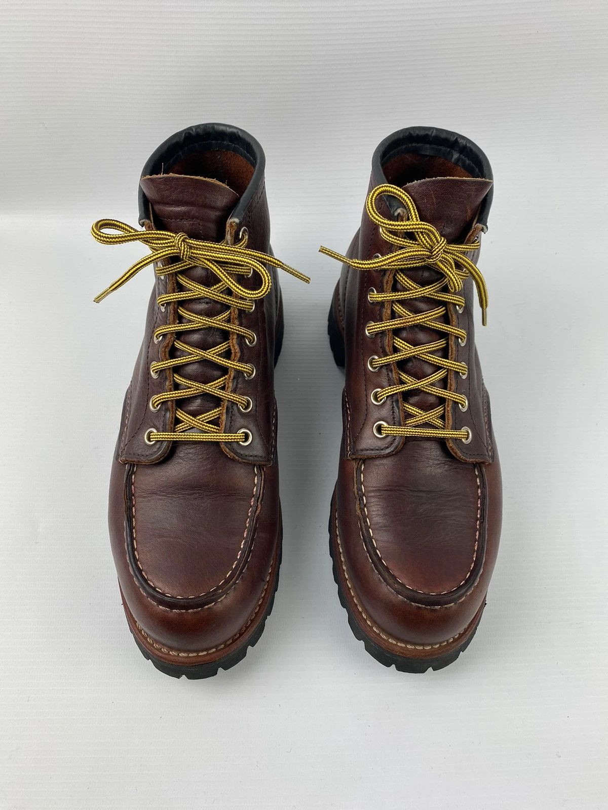 Leather × Red Wing Red Wing Roughneck Moc Toe Work Boots 8146 made in usa Size US 8.5 / EU 41-42 - 7 Thumbnail