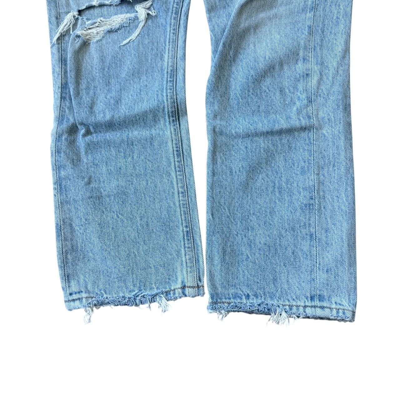Agolde AGOLDE Riley High Rise Straight Crop Jean Shatter Wash Size 23" - 7 Thumbnail