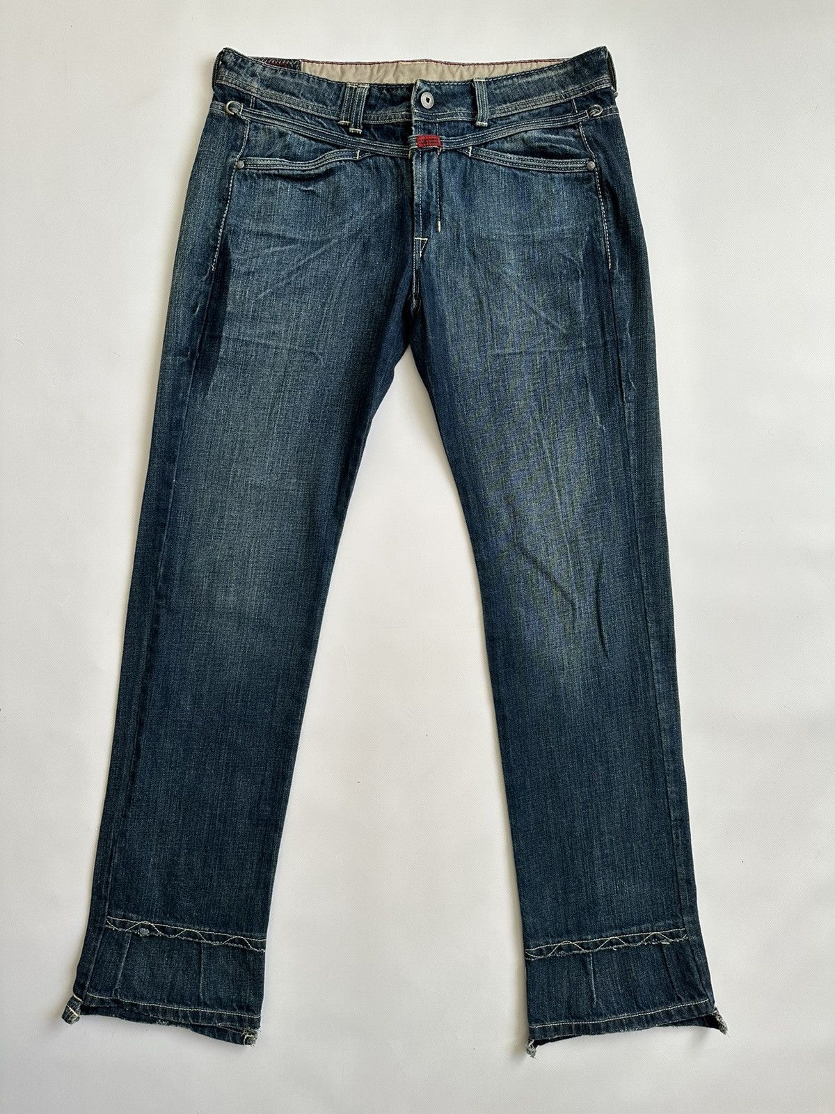 Japanese Brand × Marithe + Francois Girbaud × Vintage Marithe Francois Girbaud Jeans Blue Denim Size US 32 / EU 48 - 1 Thumbnail
