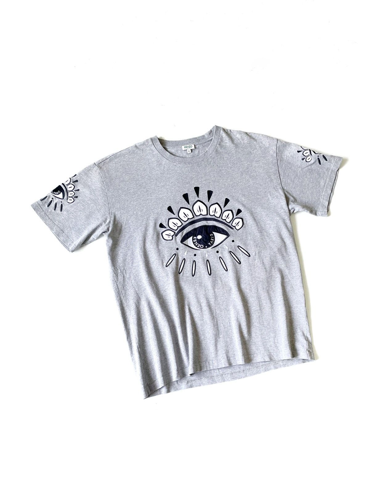 Designer × Kenzo Kenzo Paris Men 3 Eye T-Shirt Big Logo Size XL Gray Color Size US XL / EU 56 / 4 - 1 Thumbnail