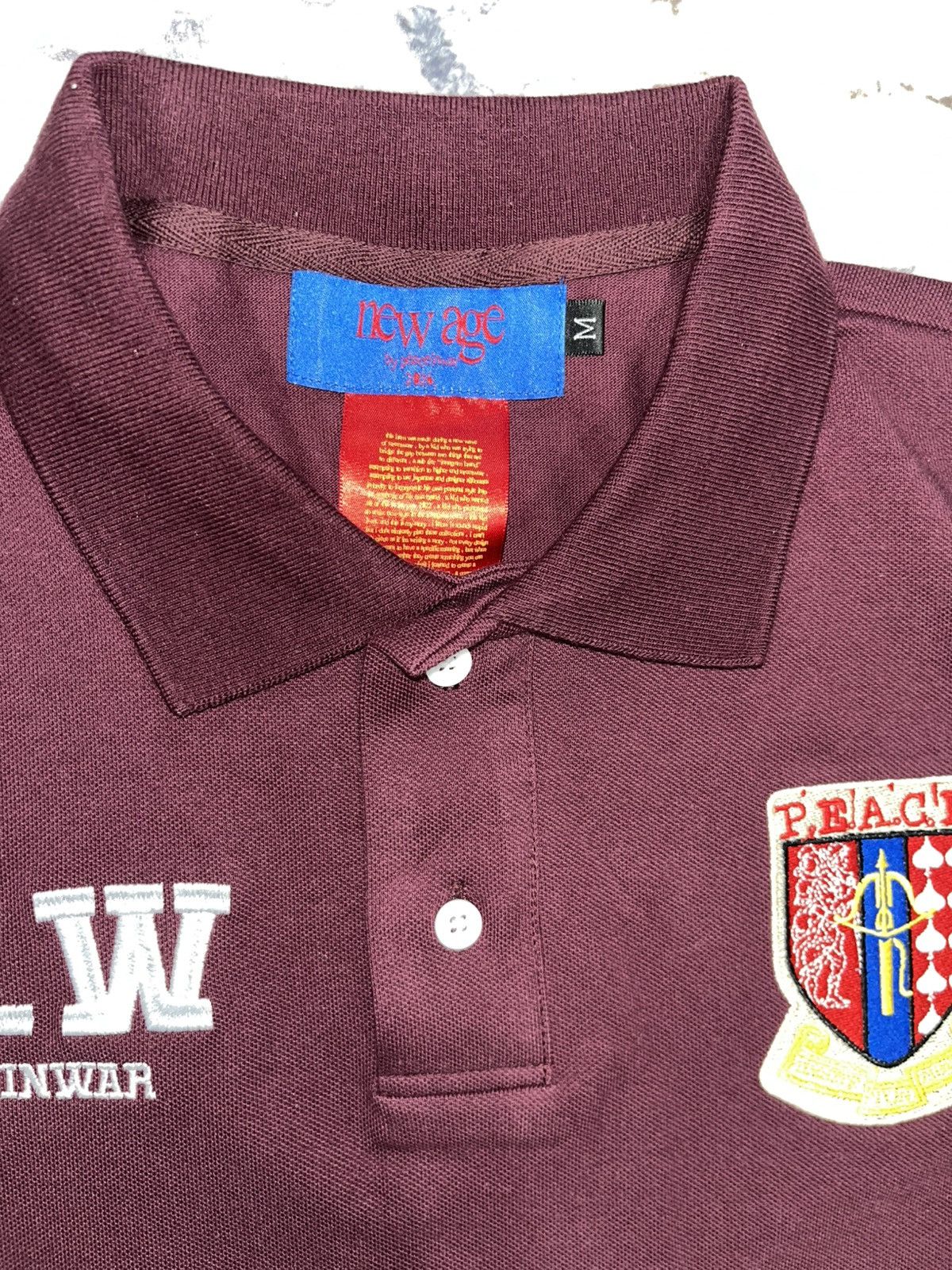 Other Peaceinwar New Age Polo Shirt Size US M / EU 48-50 / 2 - 2 Thumbnail